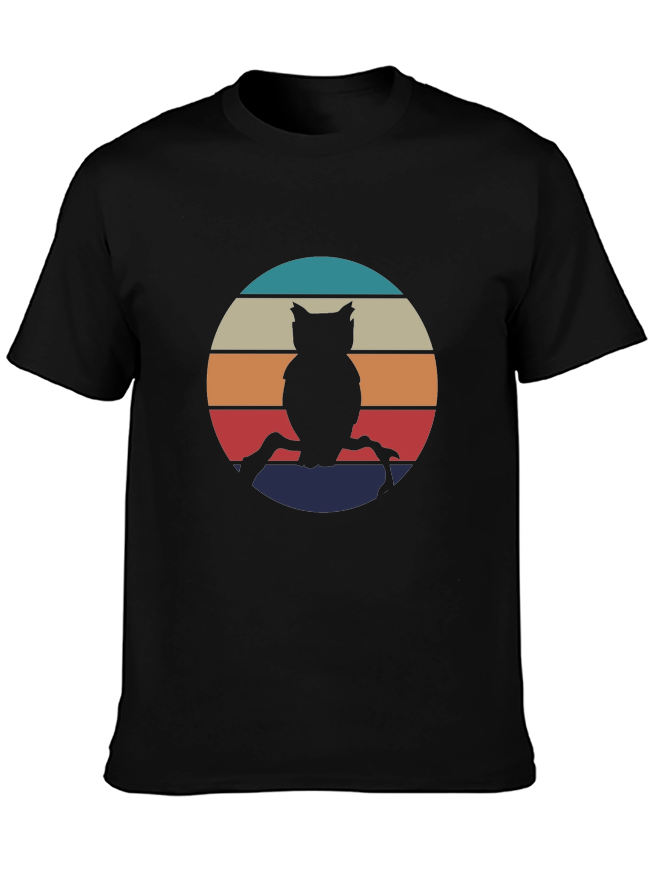 Retro Owl Silhouette Graphic Tee