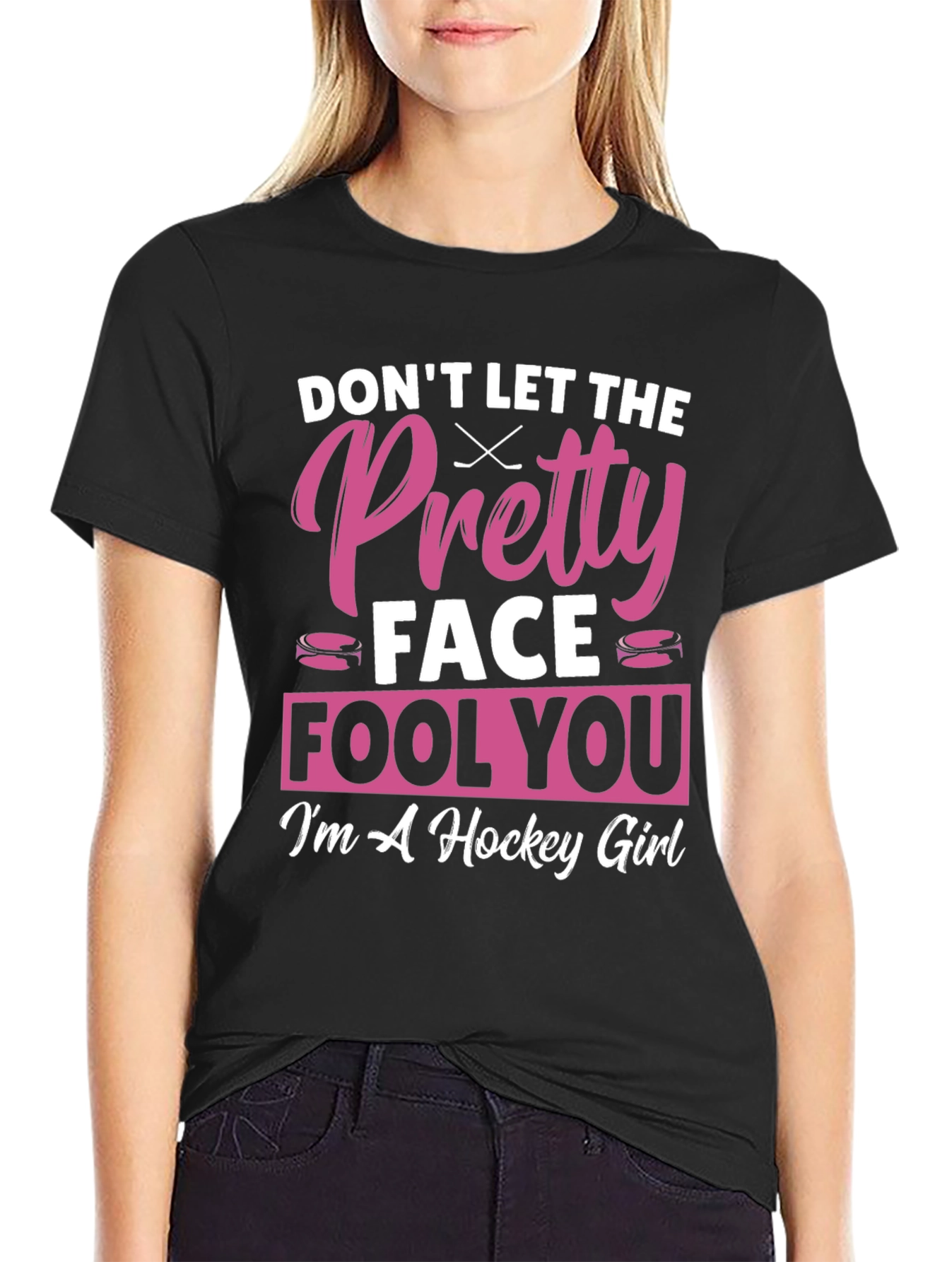 Hockey Girl Graphic T-Shirt