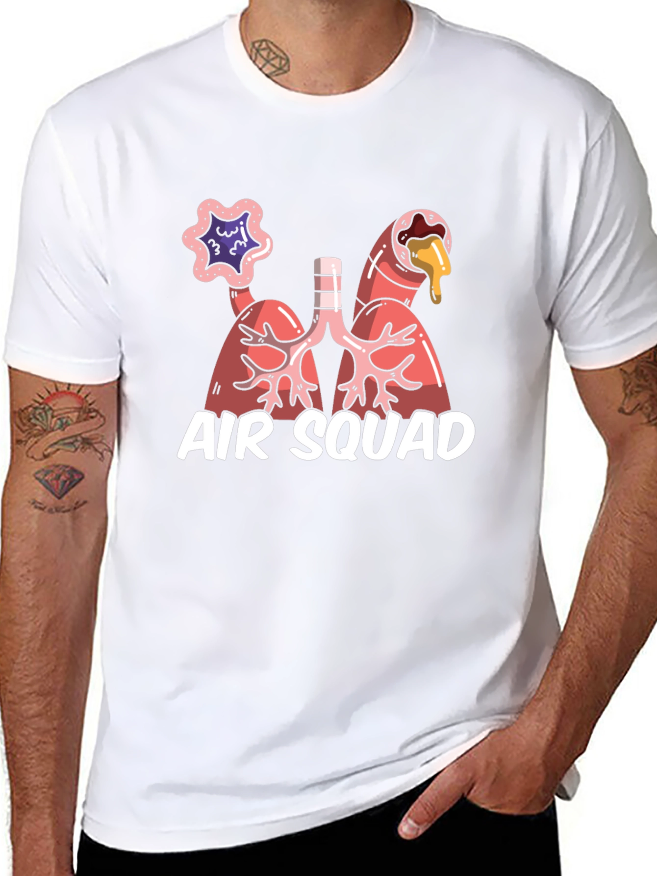 Air Squad Graphic Tee - Lung Anatomy