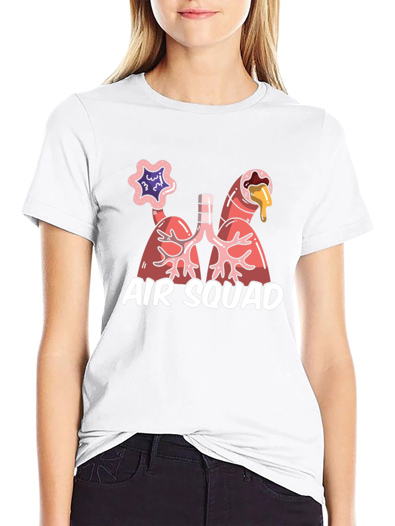 Air Squad Graphic Tee - Lung Anatomy