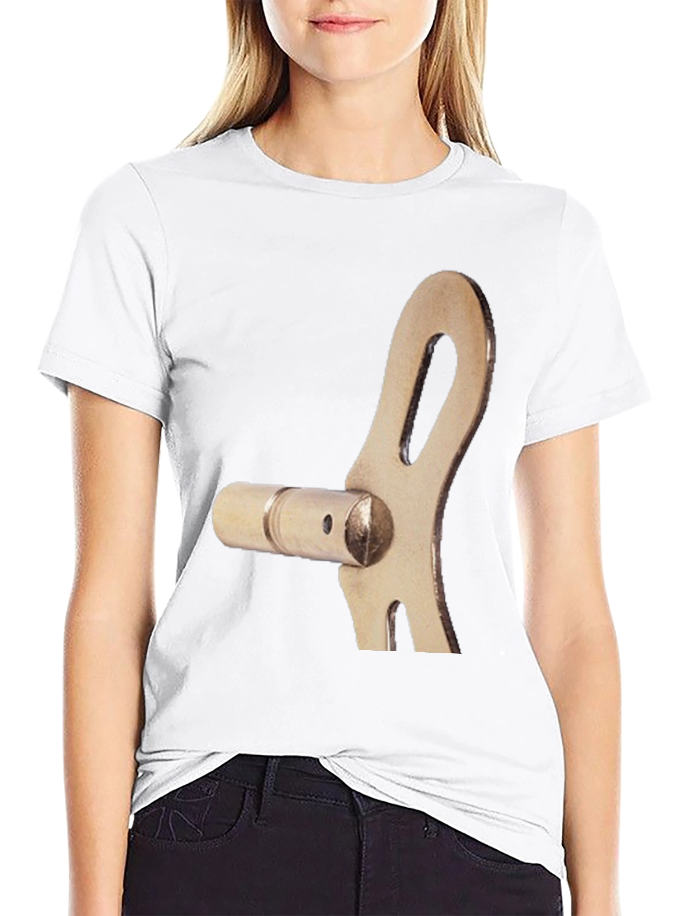 Novelty Mechanical Part Graphic T-Shirt