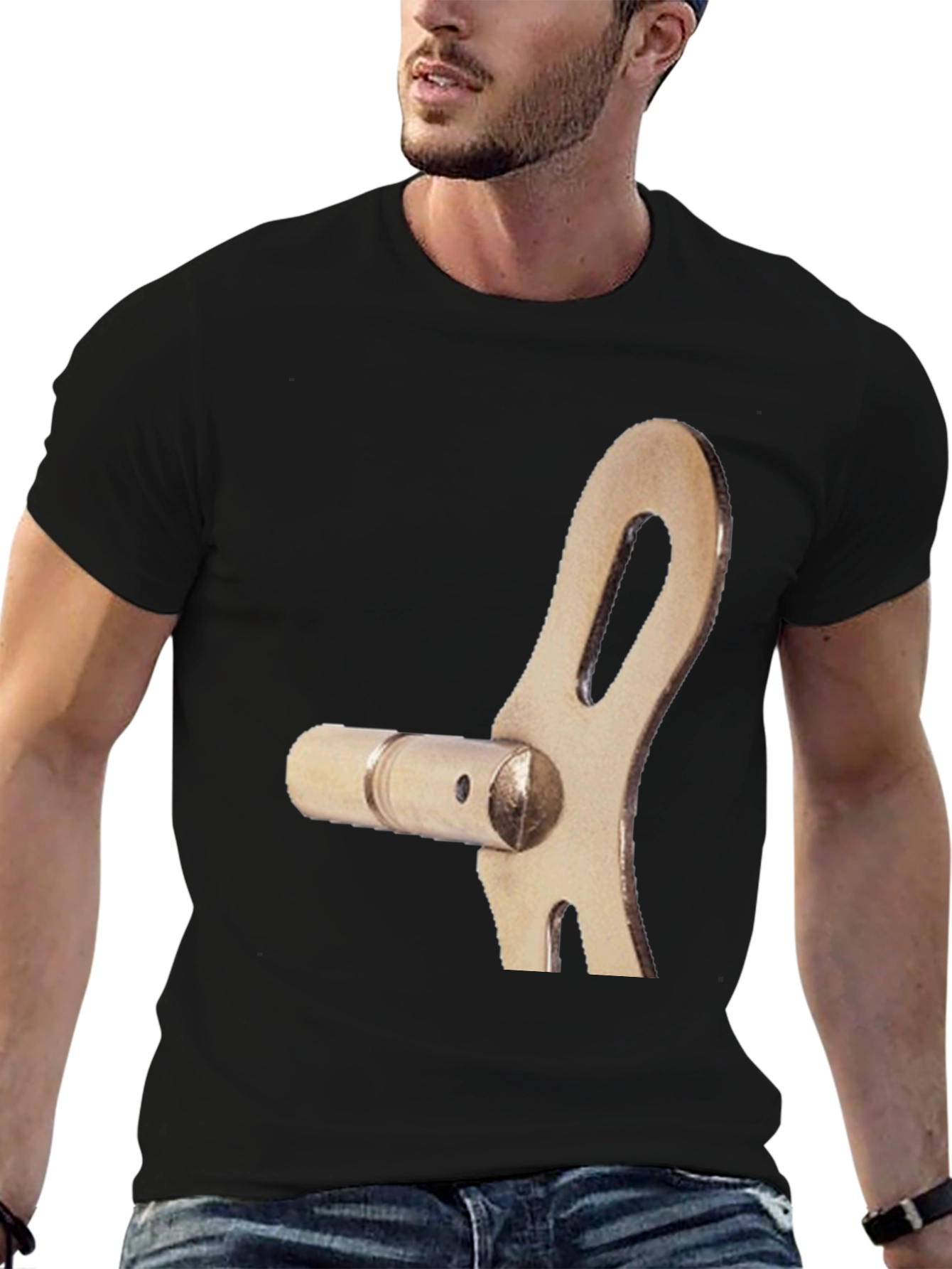 Novelty Mechanical Part Graphic T-Shirt