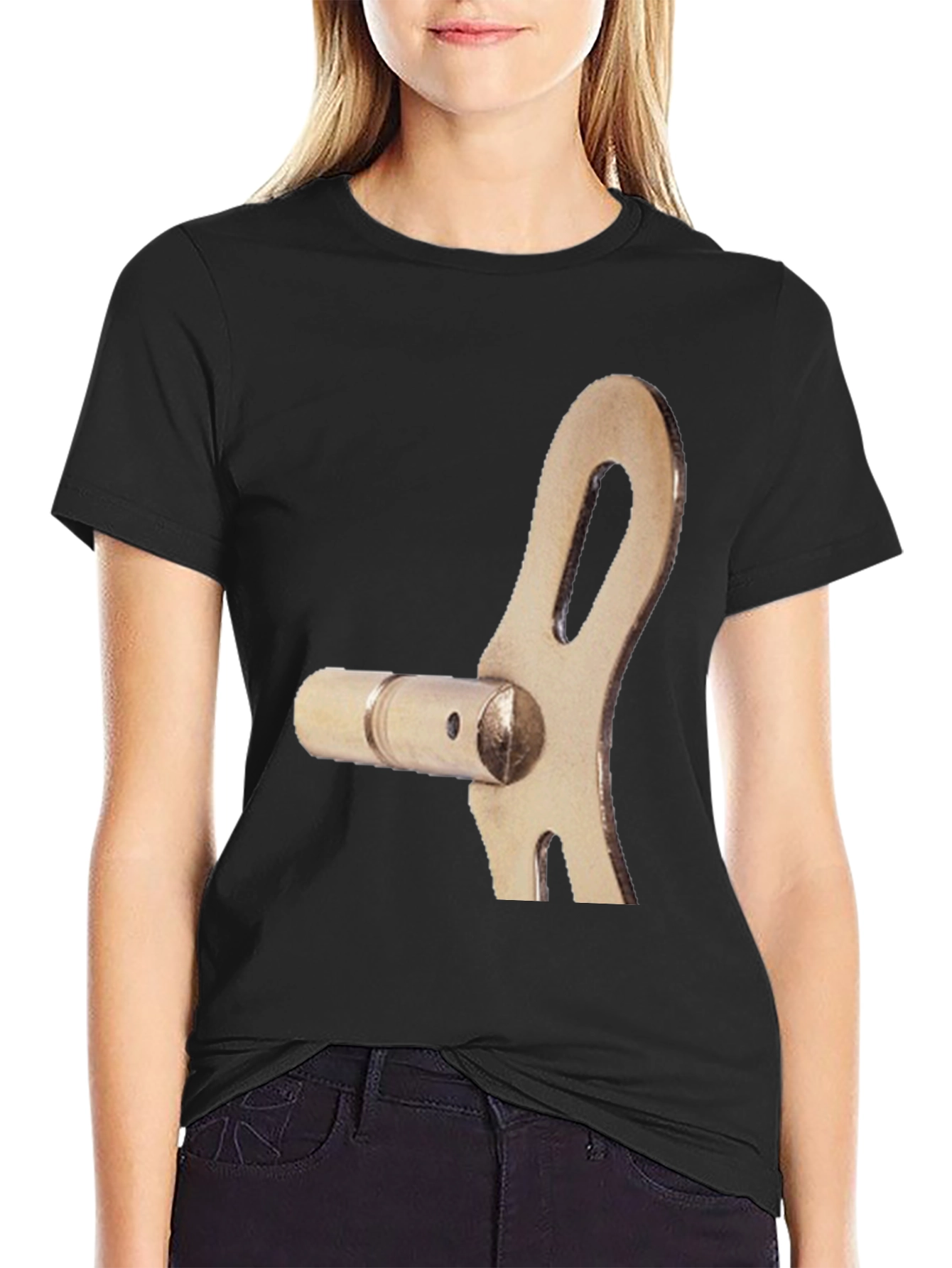 Novelty Mechanical Part Graphic T-Shirt