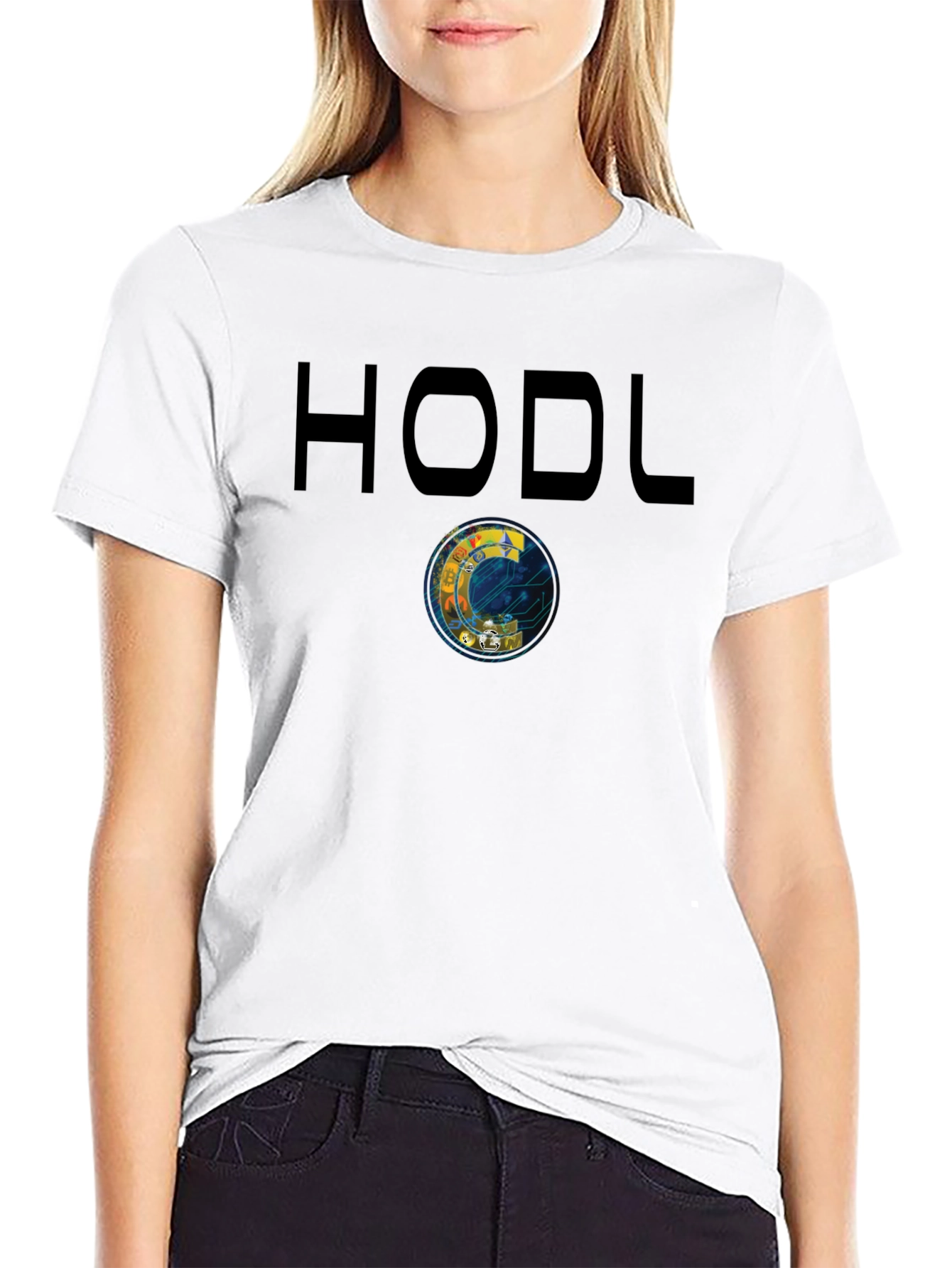 HODL Crypto T-Shirt - Bitcoin Design