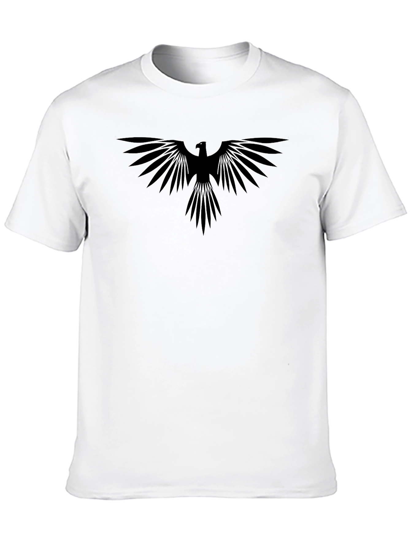 Mens Black Graphic Eagle T-Shirt