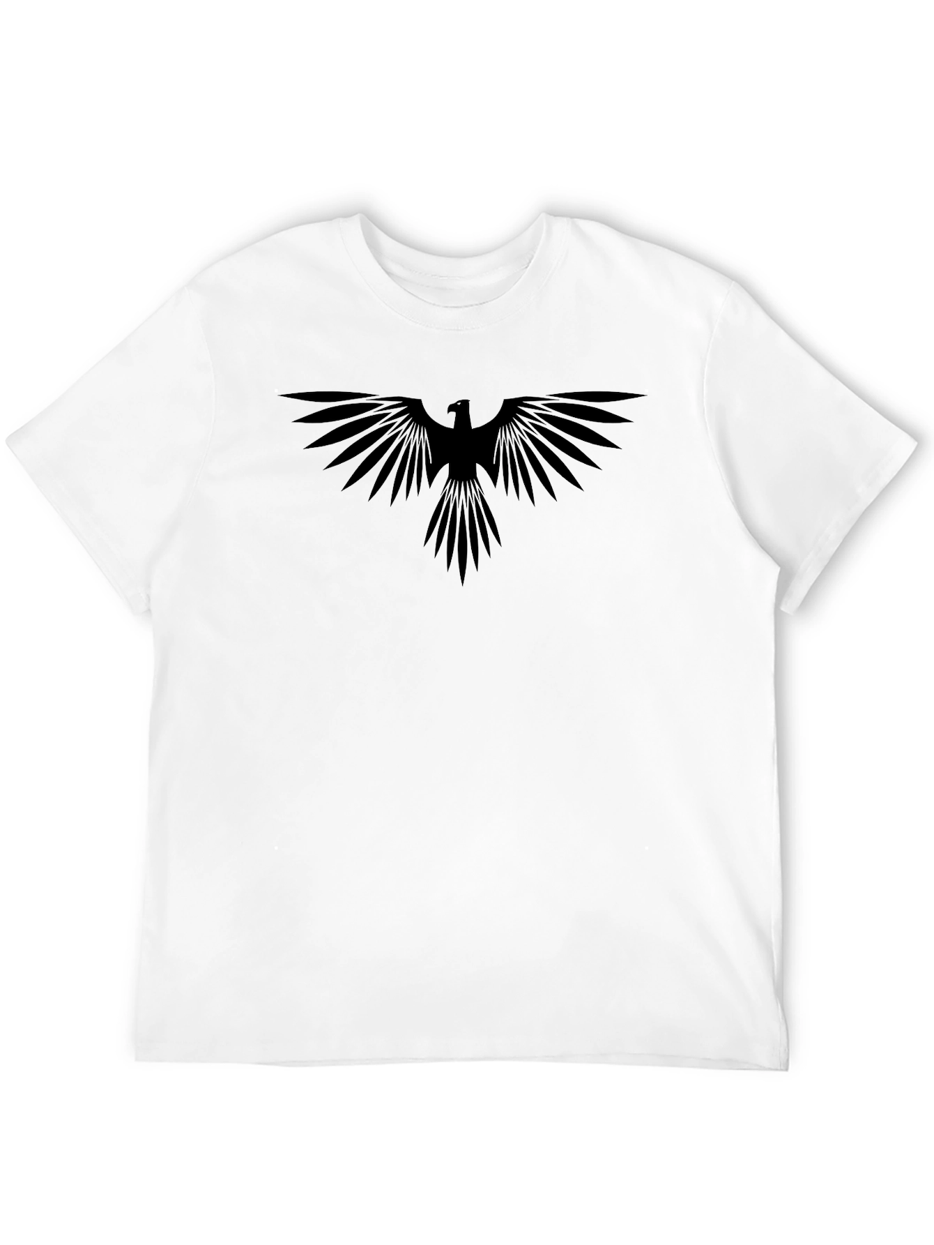 Mens Black Graphic Eagle T-Shirt