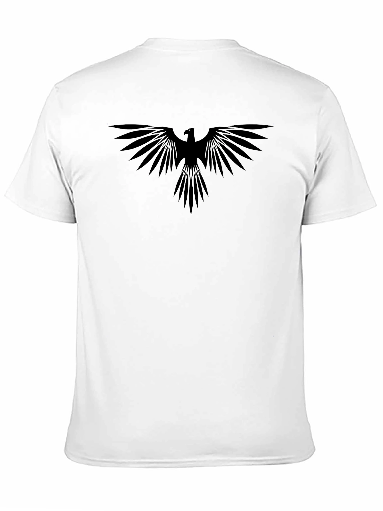 Mens Black Graphic Eagle T-Shirt