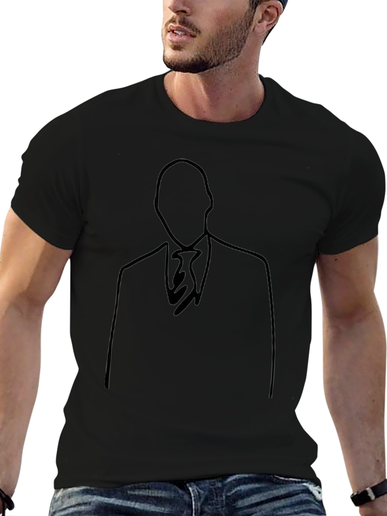 Minimalist Outline T-Shirt - The Stylish Agent