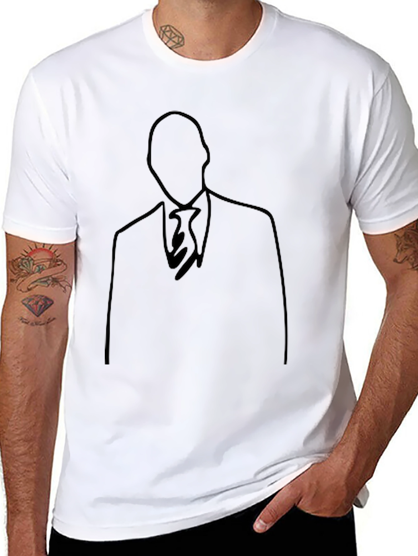 Minimalist Outline T-Shirt - The Stylish Agent