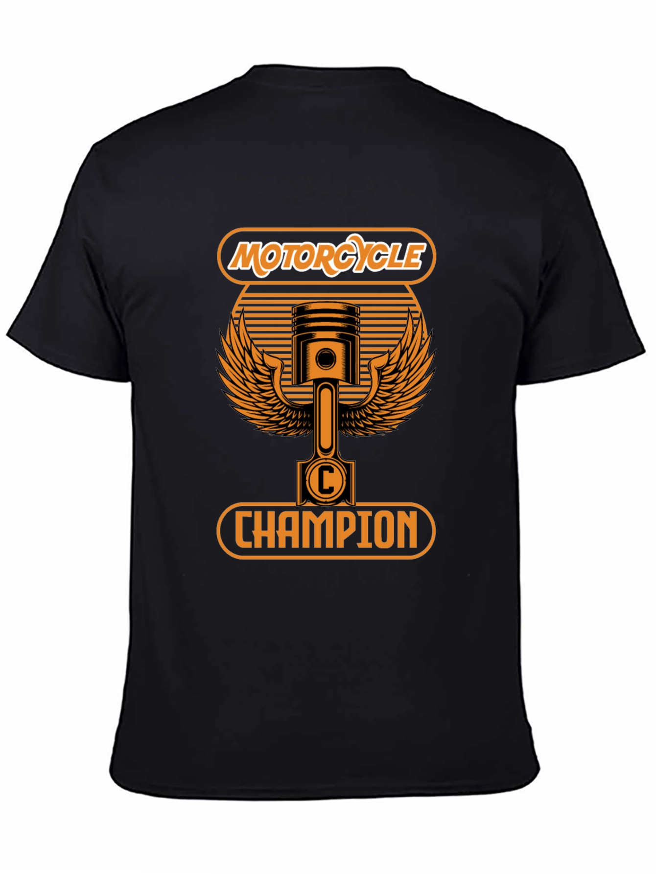 Motorcycle Champion Graphic T-Shirt - Black