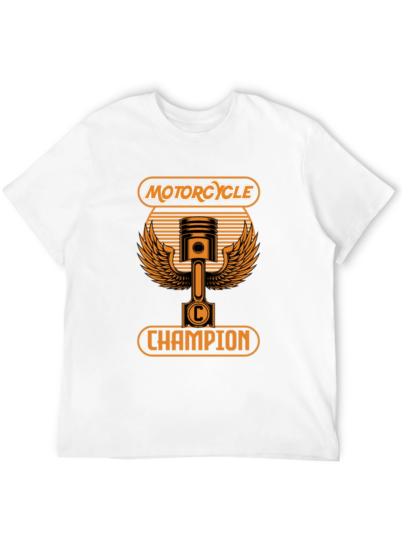 Motorcycle Champion Graphic T-Shirt - Black
