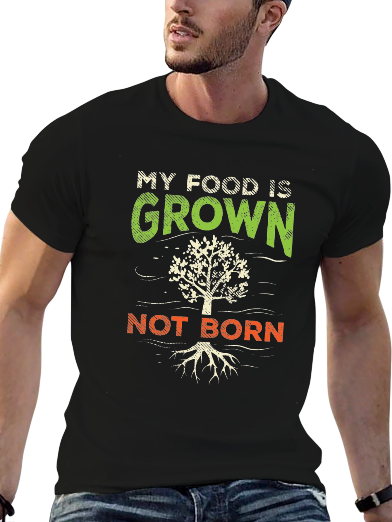 Vegan My Food is Grown Not Born T-Shirt
