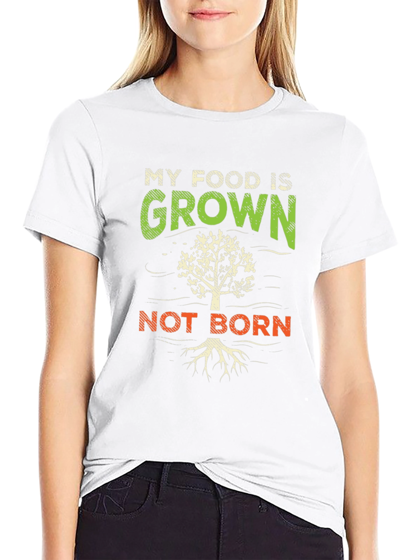 Vegan My Food is Grown Not Born T-Shirt