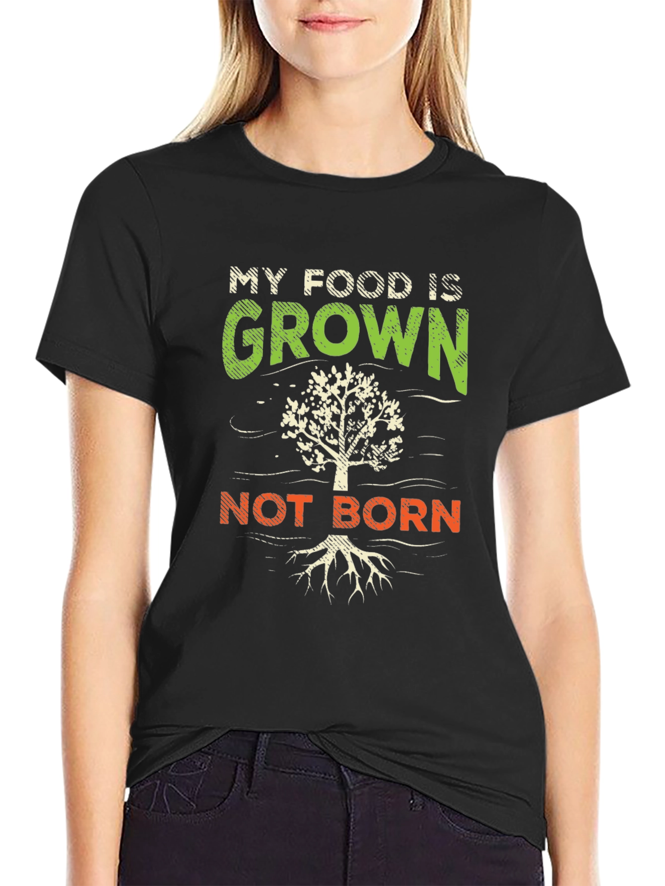 Vegan My Food is Grown Not Born T-Shirt