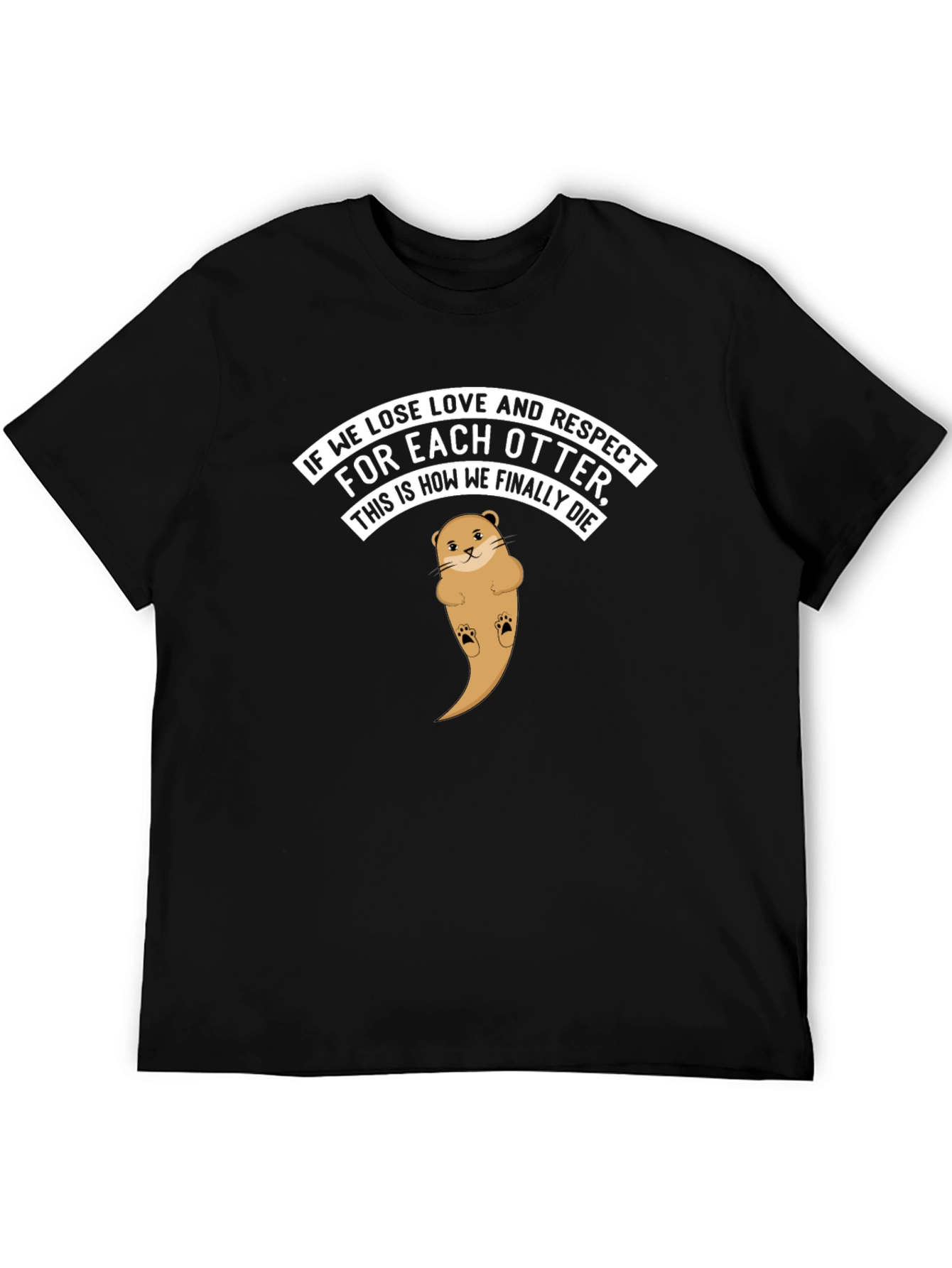 Otter Love T-Shirt - Respect & Affection Graphic Tee