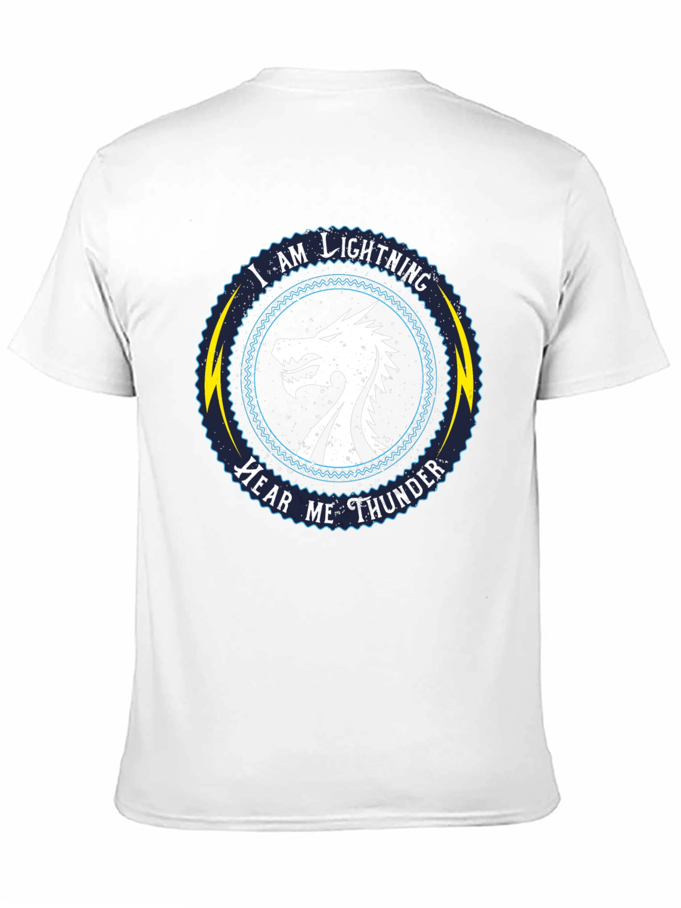 I Am Lightning Hear Me Thunder Dragon Graphic Tee