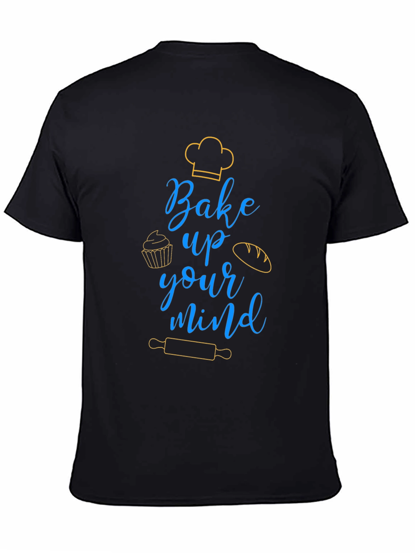 Bake Up Your Mind Black Graphic Tee