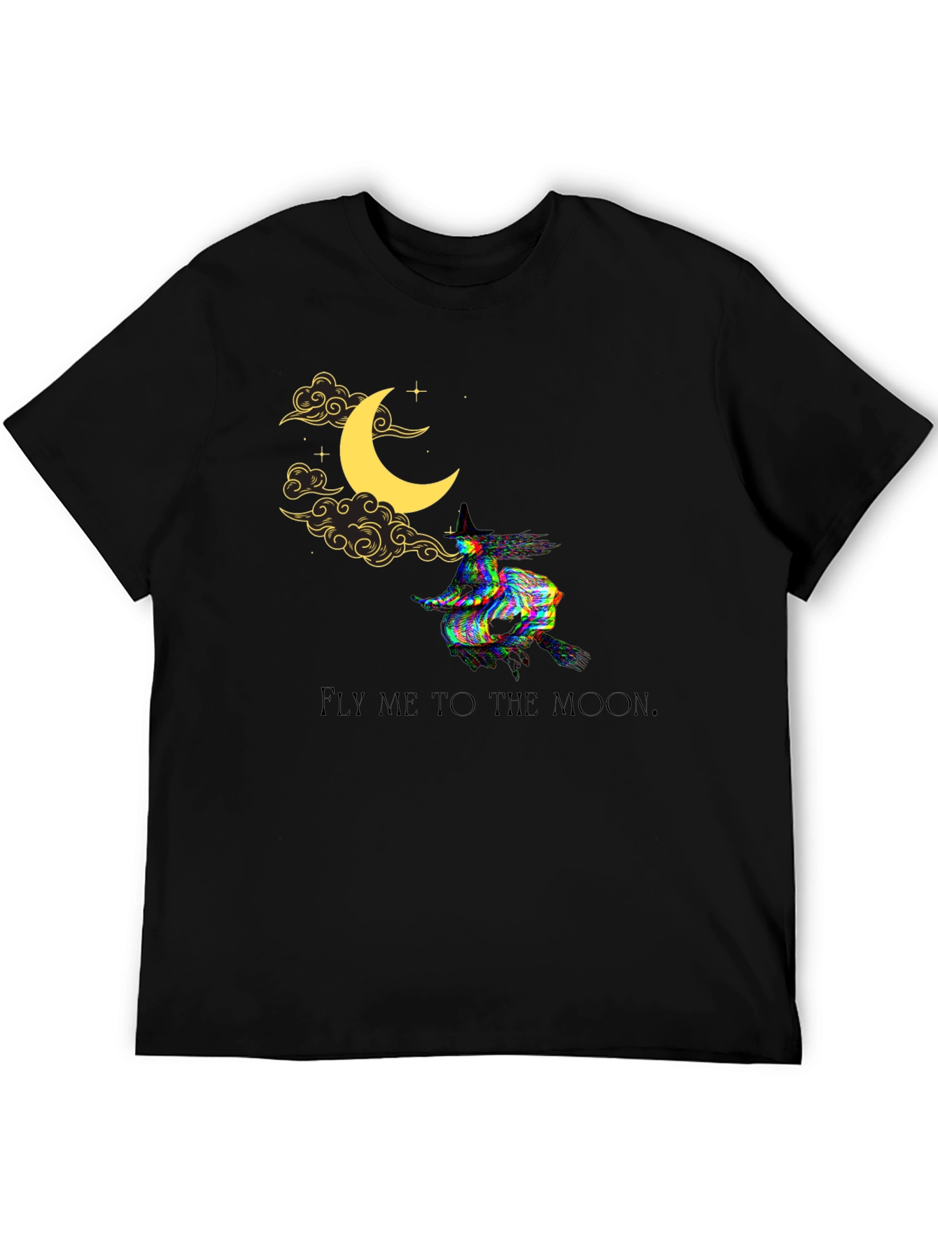 Fly Me to the Moon Witch Graphic Tee