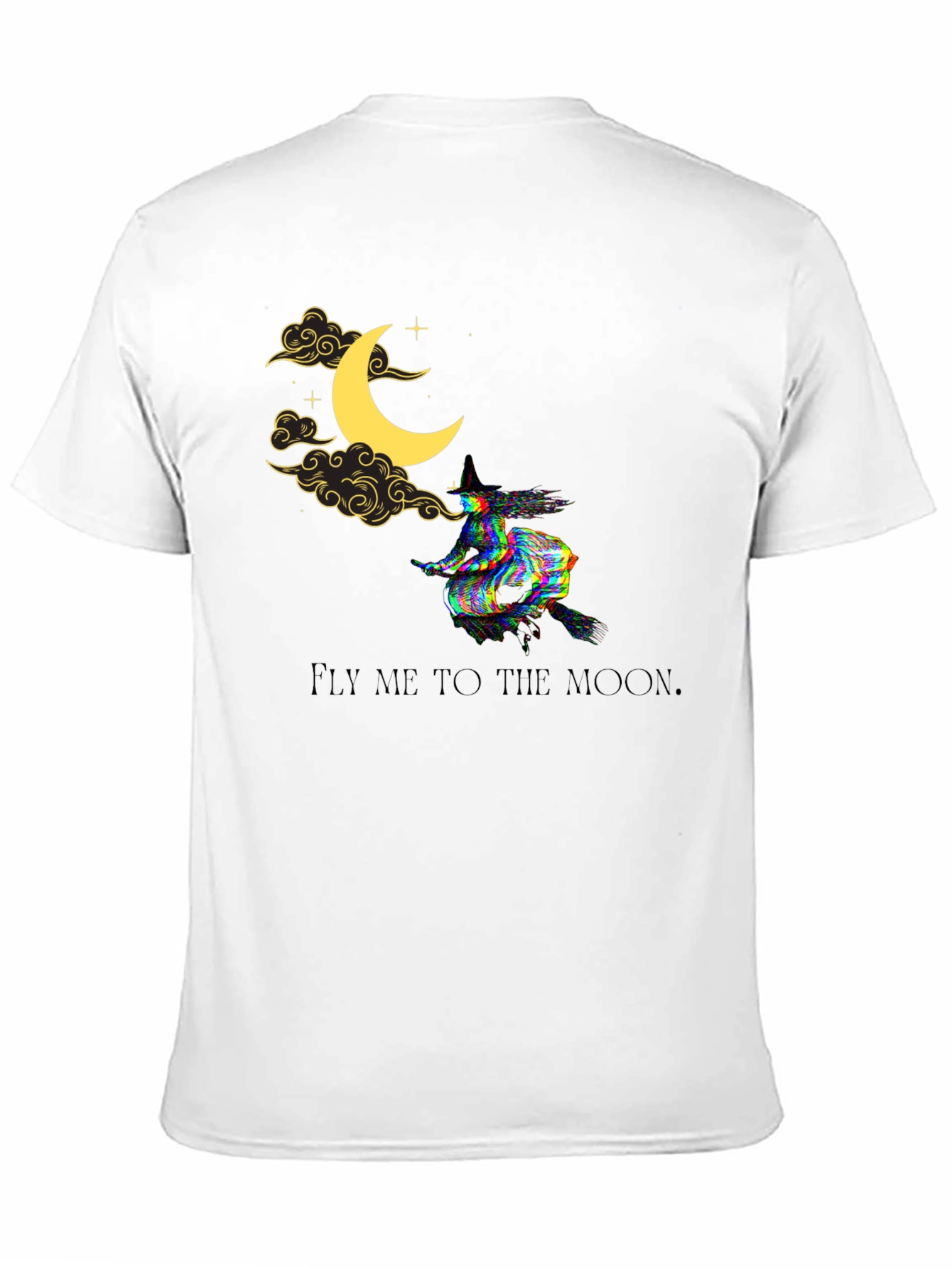 Fly Me to the Moon Witch Graphic Tee