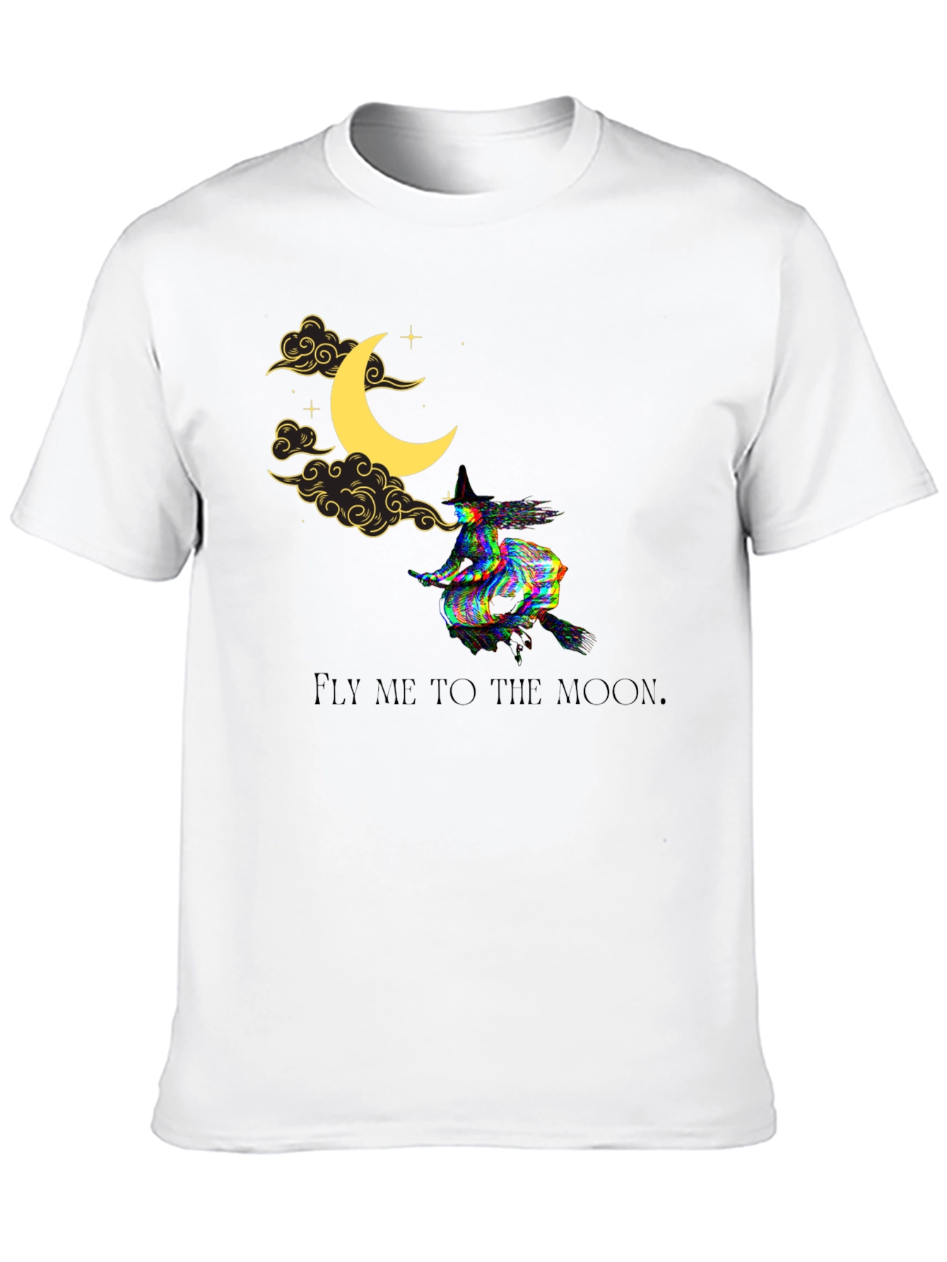 Fly Me to the Moon Witch Graphic Tee