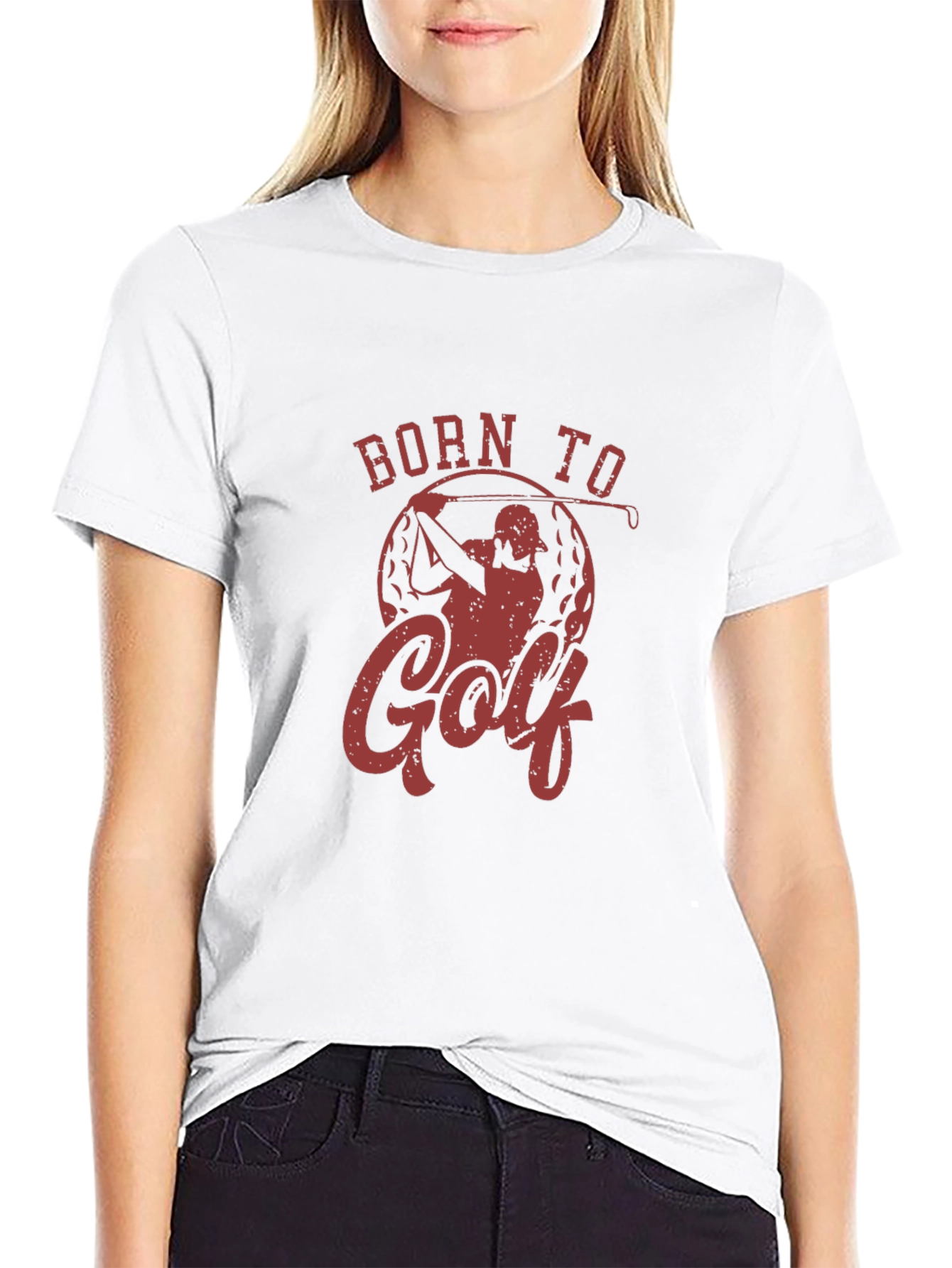 Born To Golf Tee - Golfer Gift