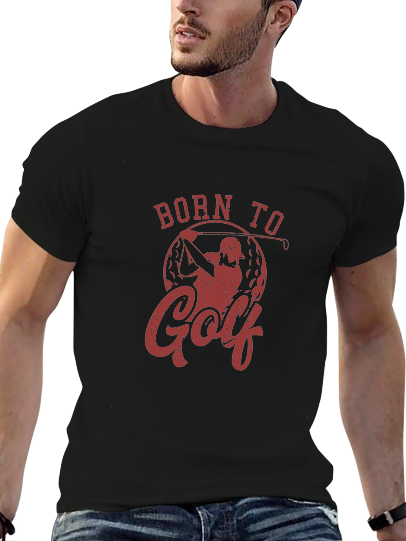 Born To Golf Tee - Golfer Gift