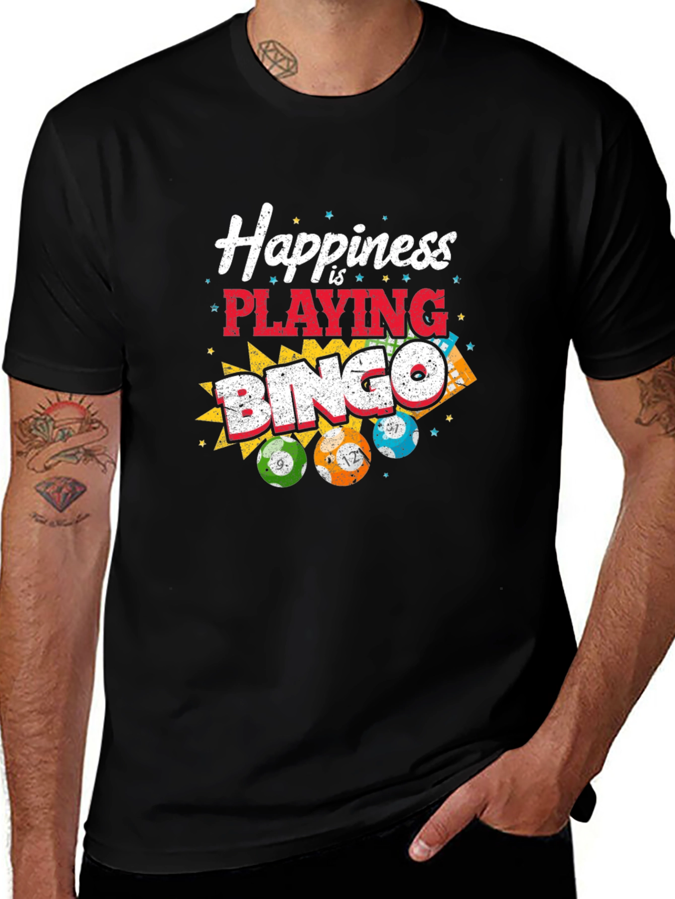 Happiness is Playing Bingo T-Shirt