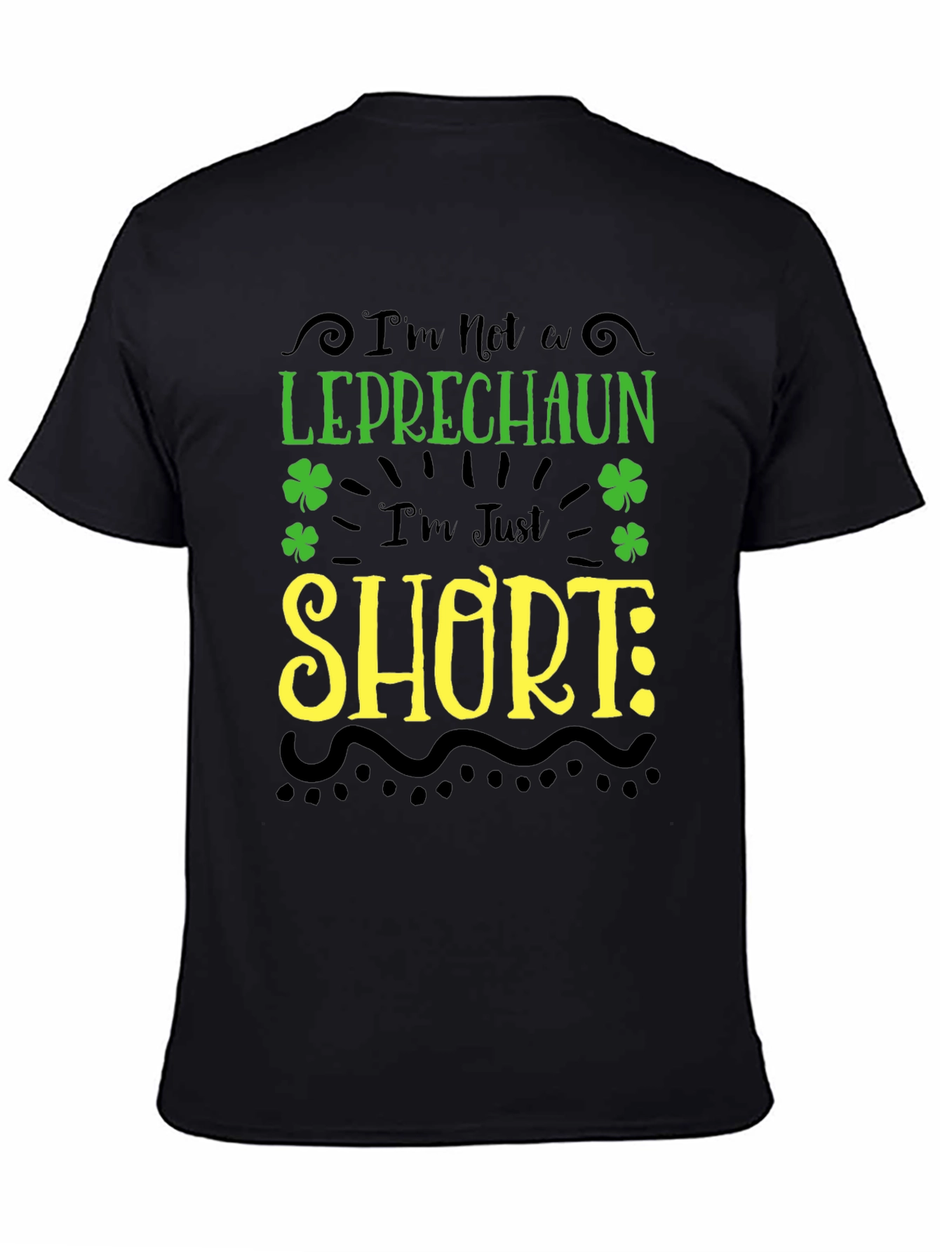 Funny Leprechaun Short St. Patricks Day Graphic Tee