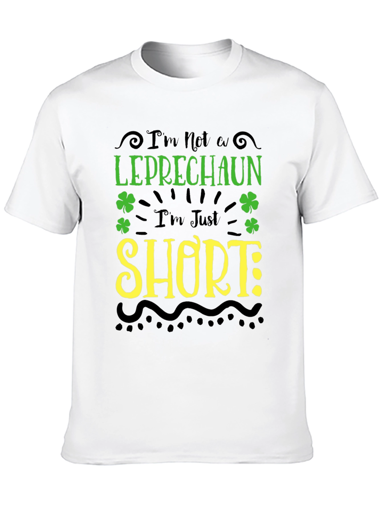 Funny Leprechaun Short St. Patricks Day Graphic Tee