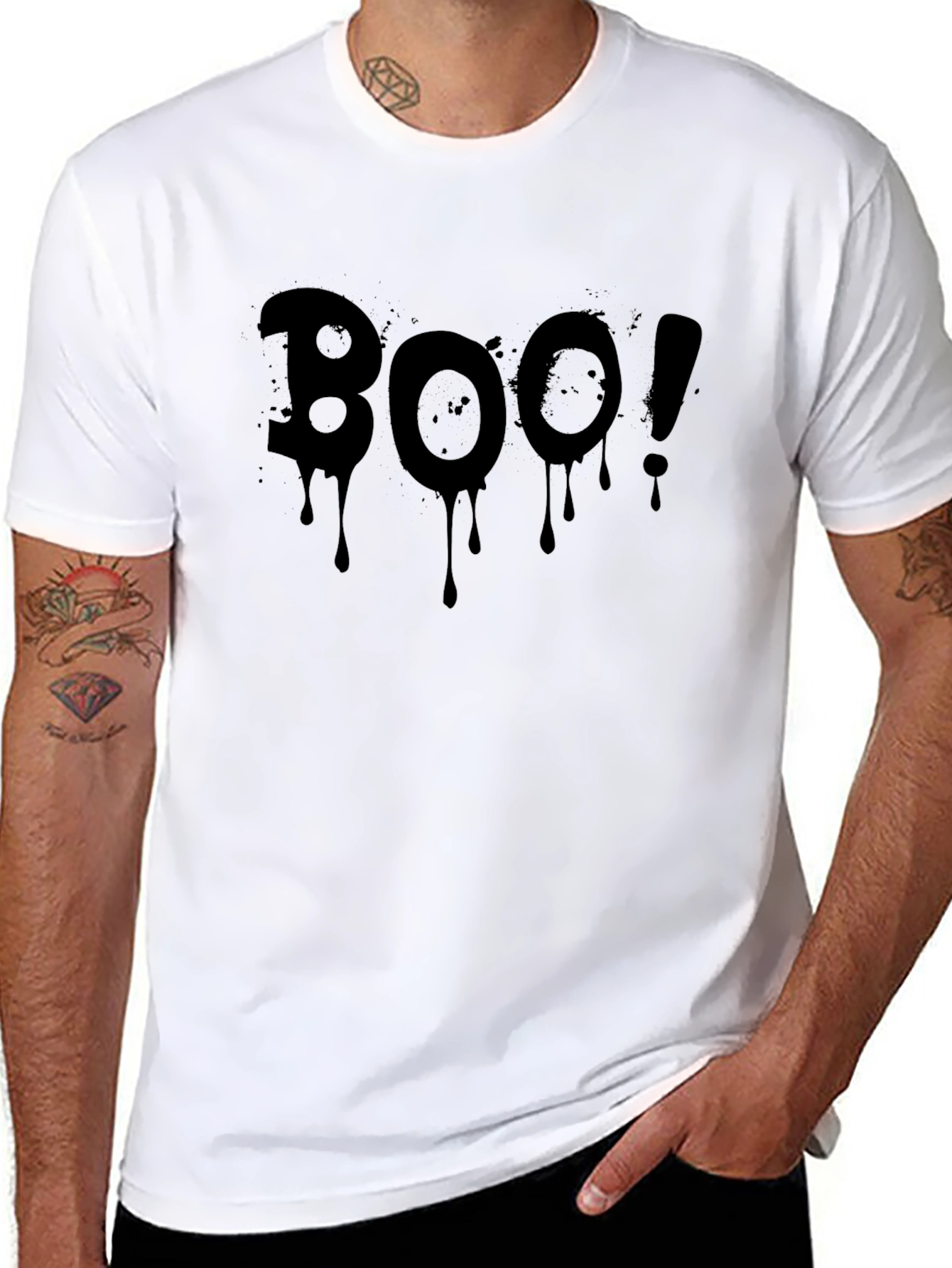 Boo! Halloween T-Shirt - Spooky Season Black Tee