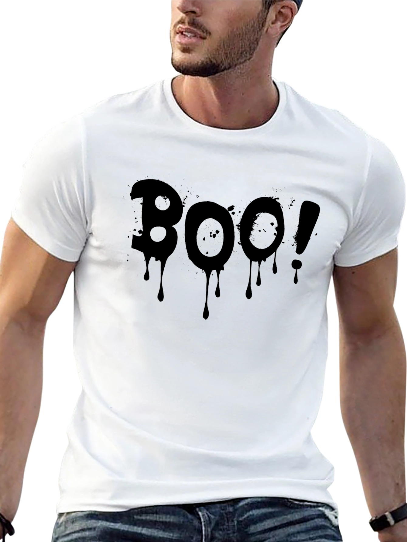 Boo! Halloween T-Shirt - Spooky Season Black Tee