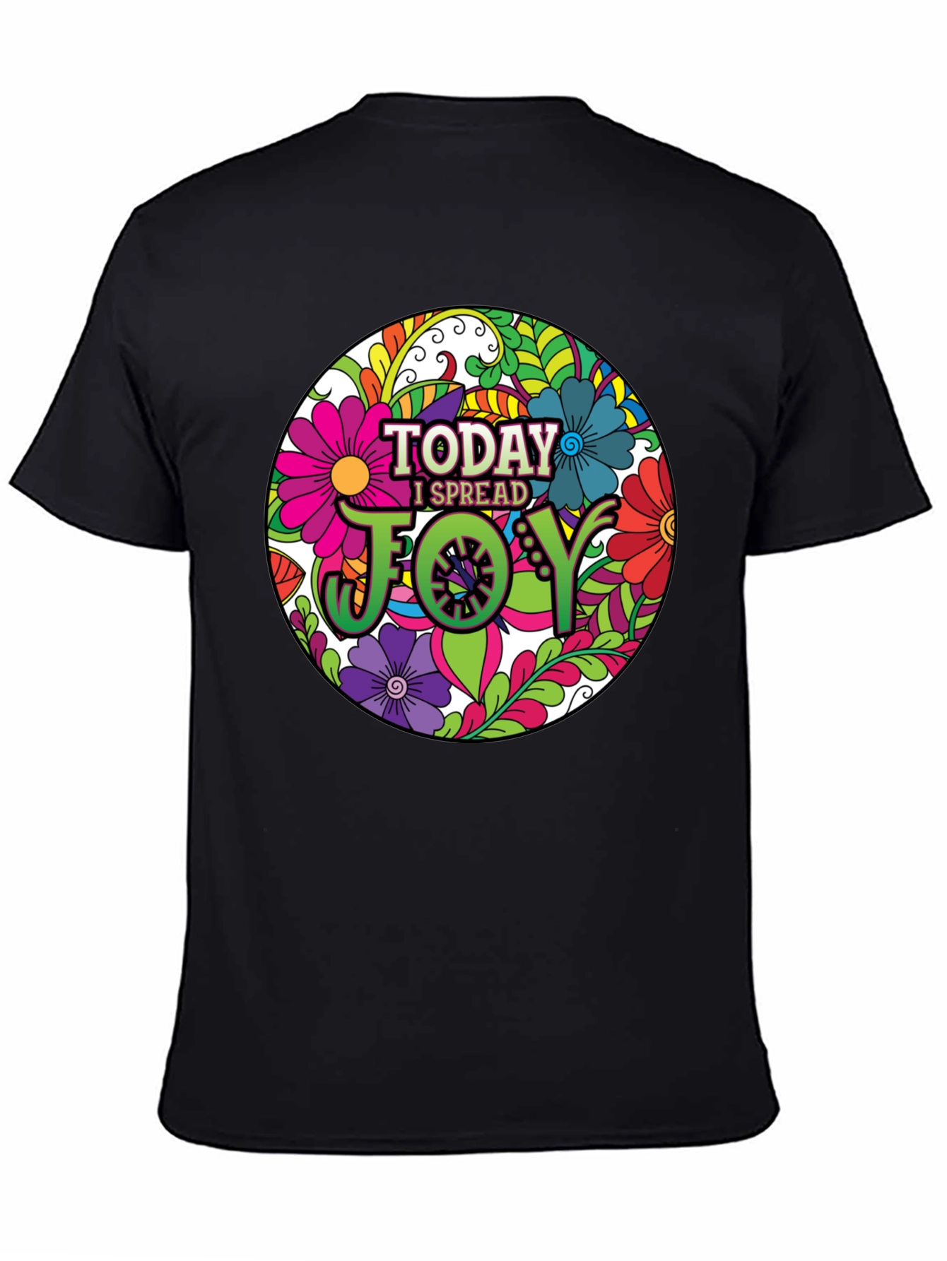 Today I Spread Joy Floral Graphic Tee
