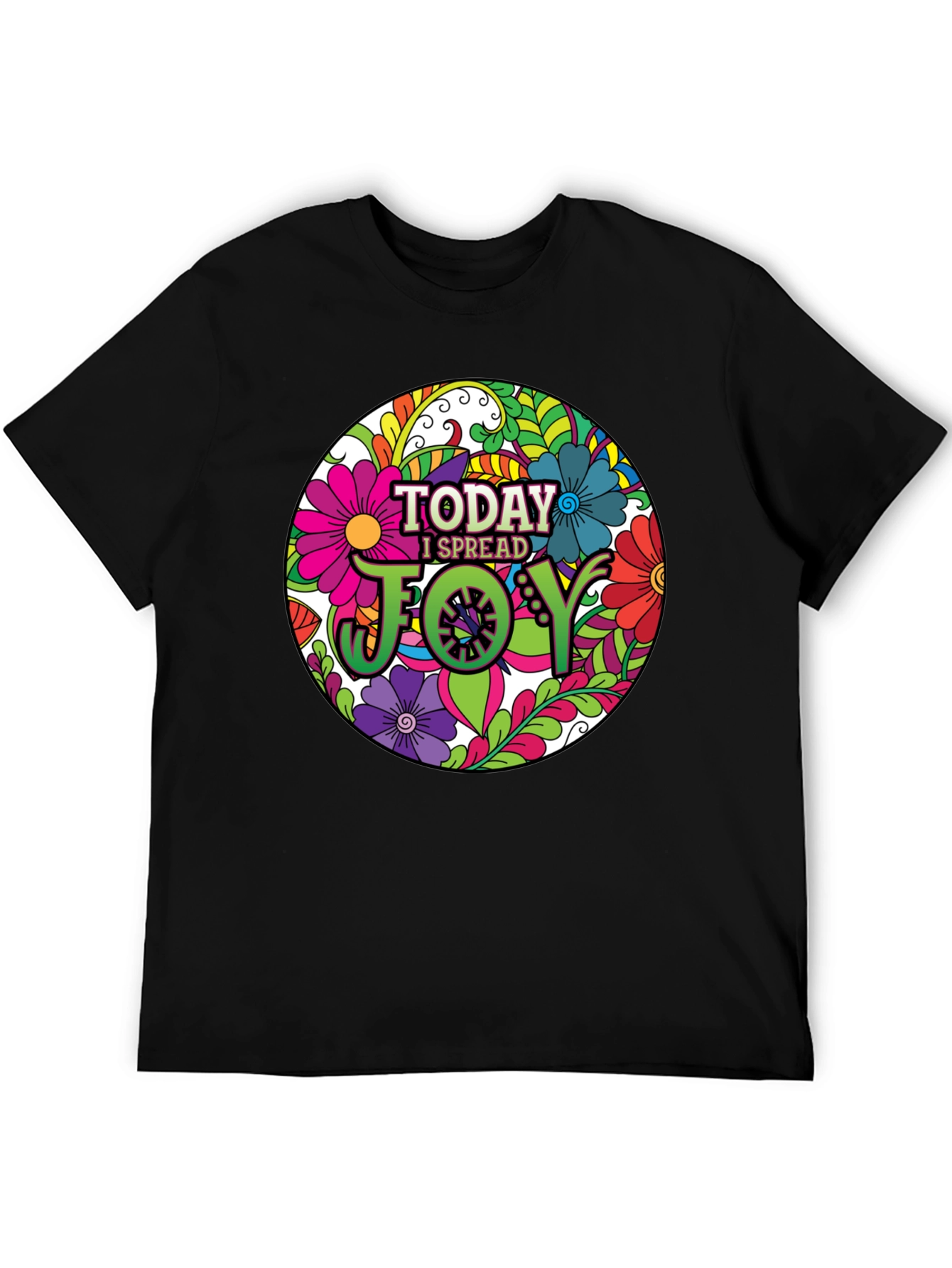 Today I Spread Joy Floral Graphic Tee