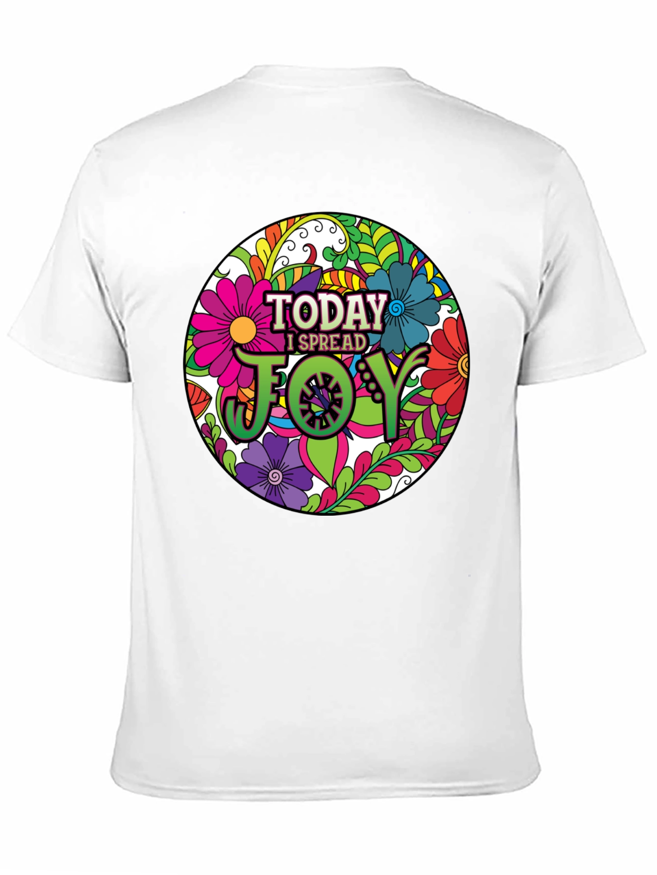 Today I Spread Joy Floral Graphic Tee