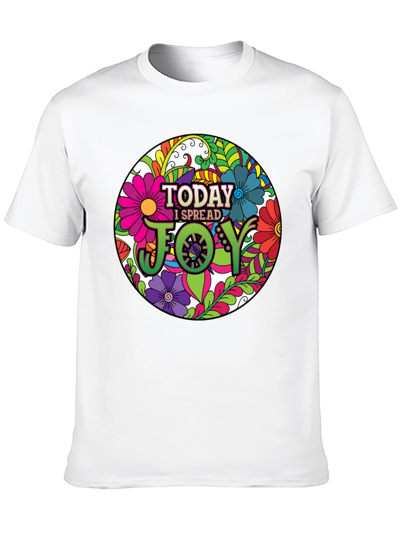 Today I Spread Joy Floral Graphic Tee