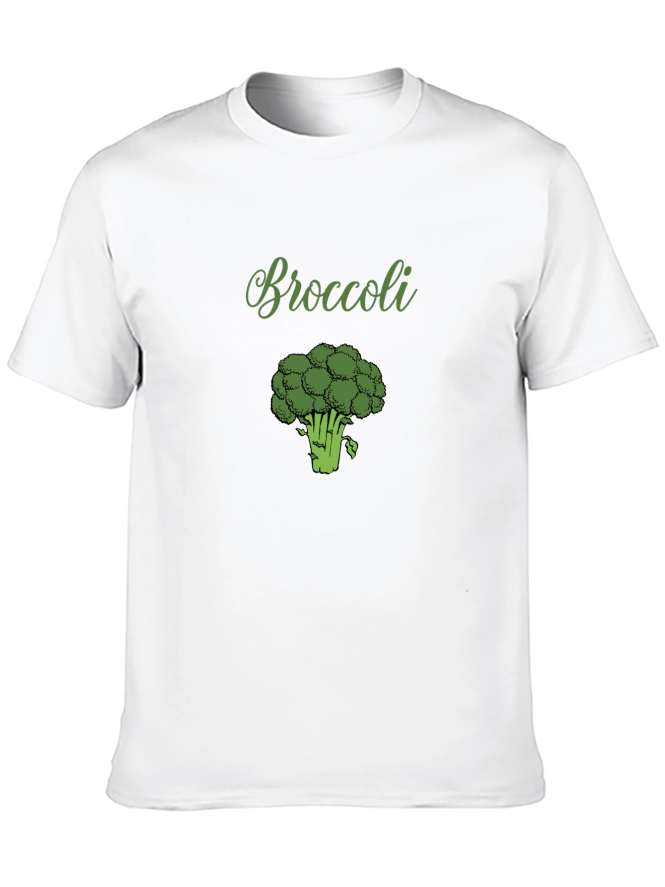 Broccoli Graphic Tee - Black Cotton T-Shirt