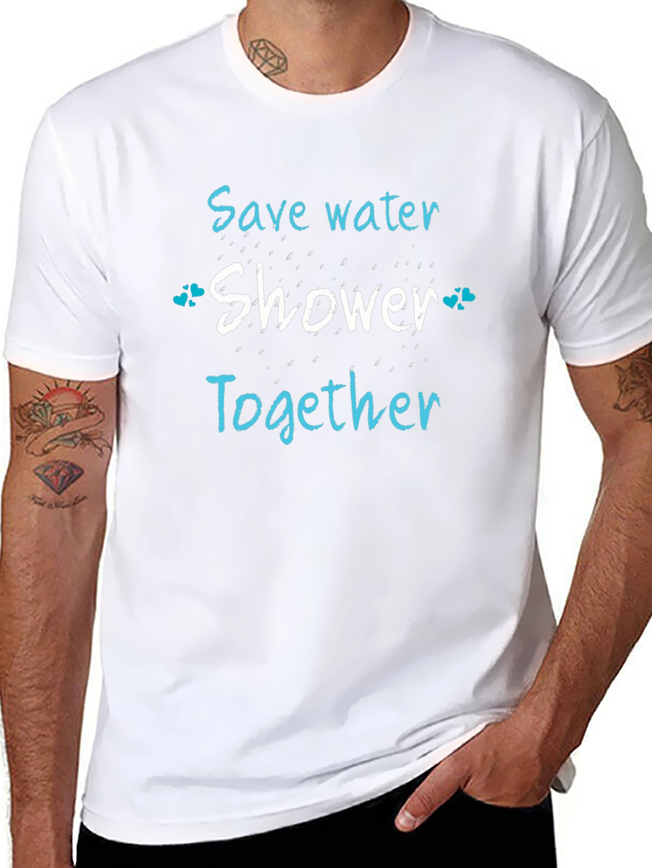 Save Water Shower Together Graphic Tee