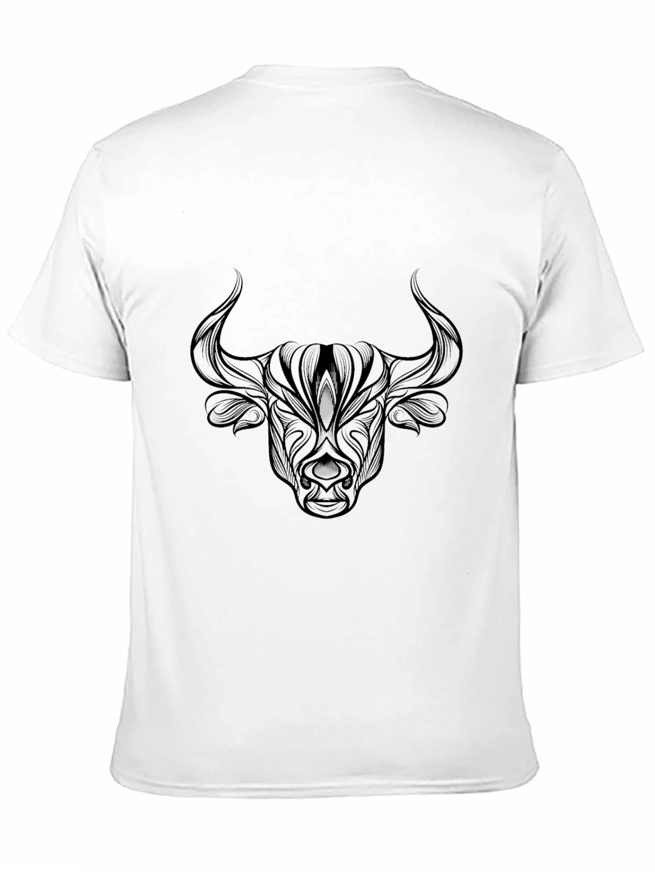 Mens Black Bull Graphic Tee - Stylish & Unique