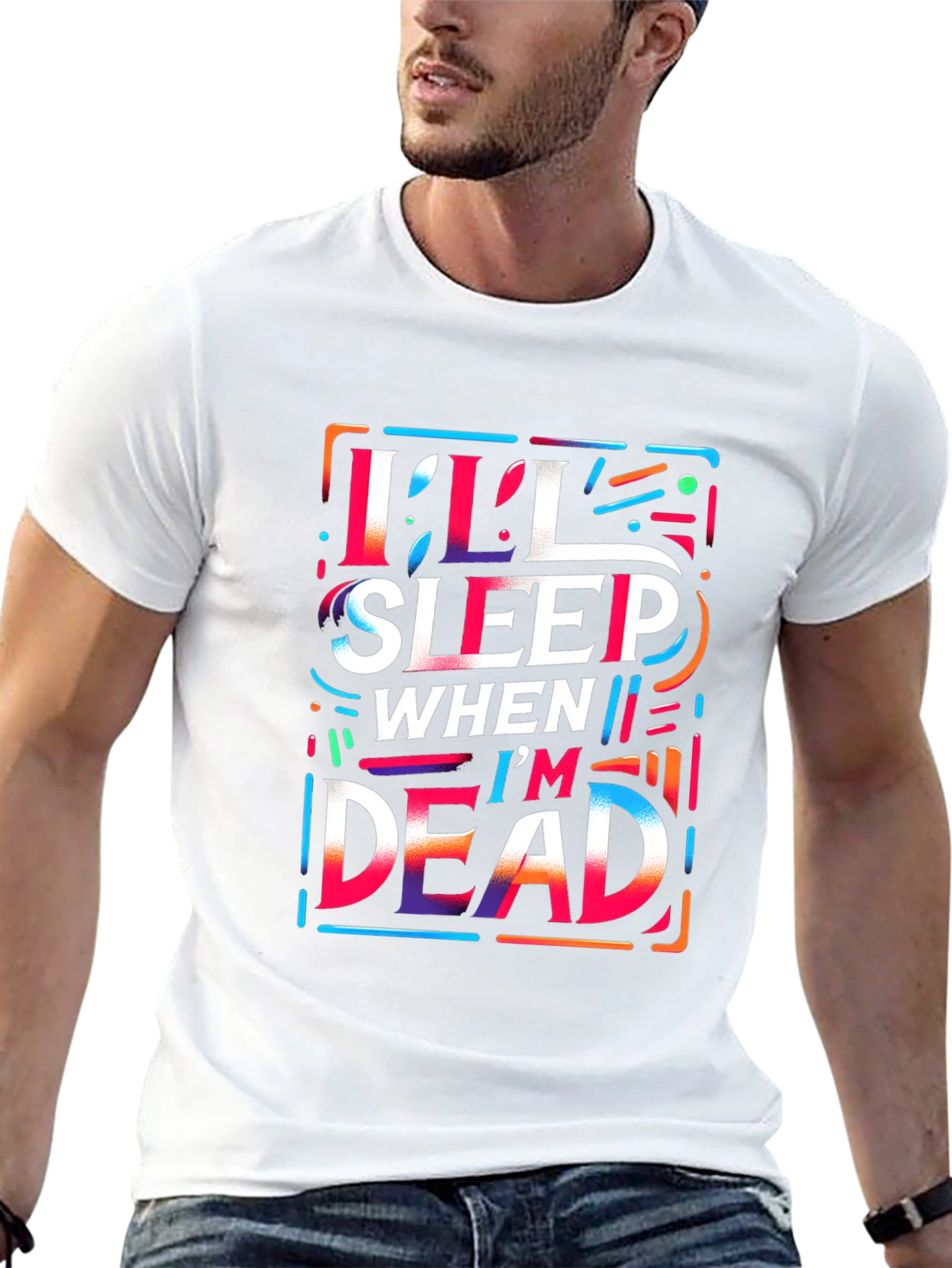 Ill Sleep When Im Dead Graphic Tee - Black