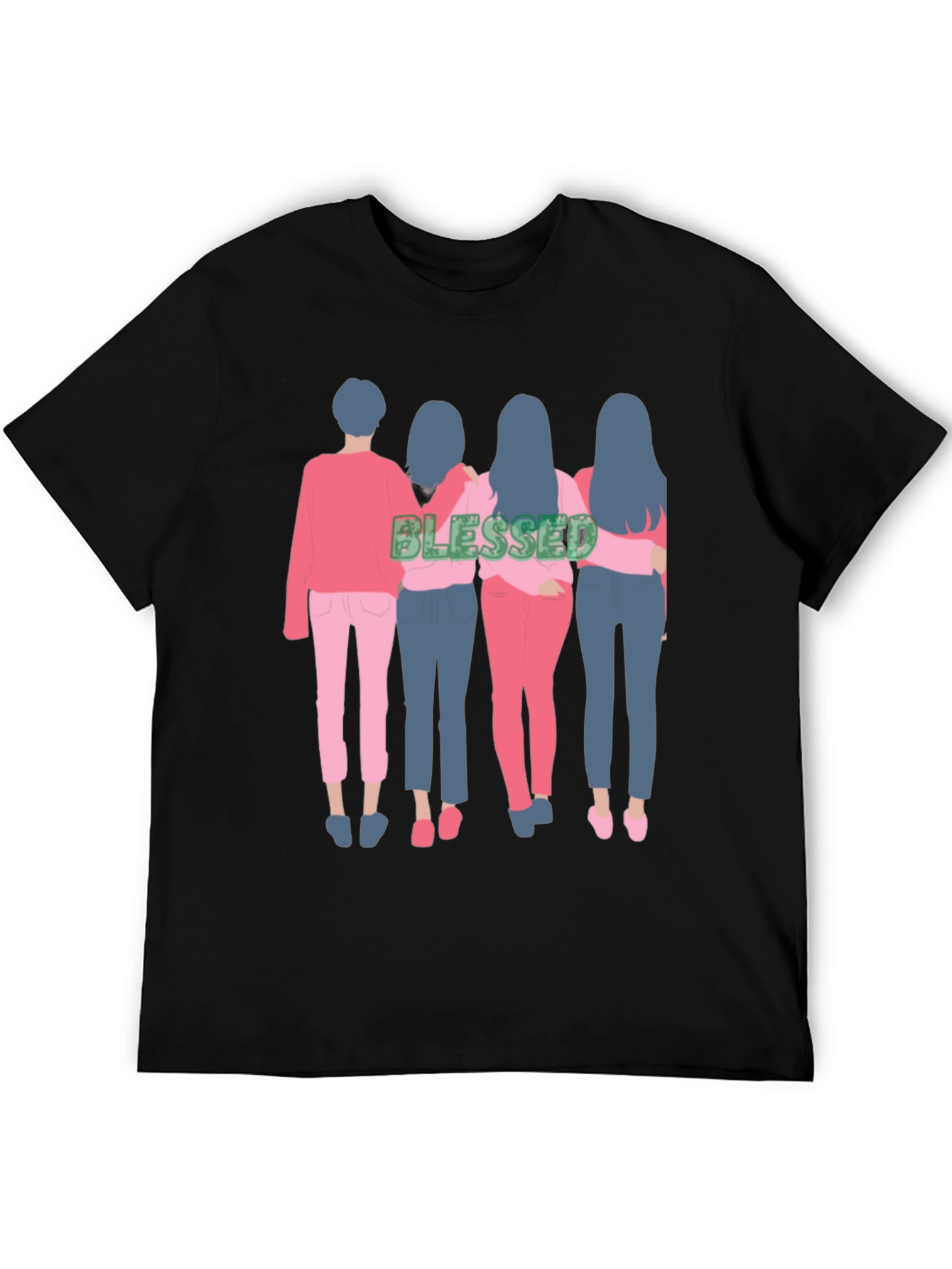 Blessed Friends Graphic T-Shirt