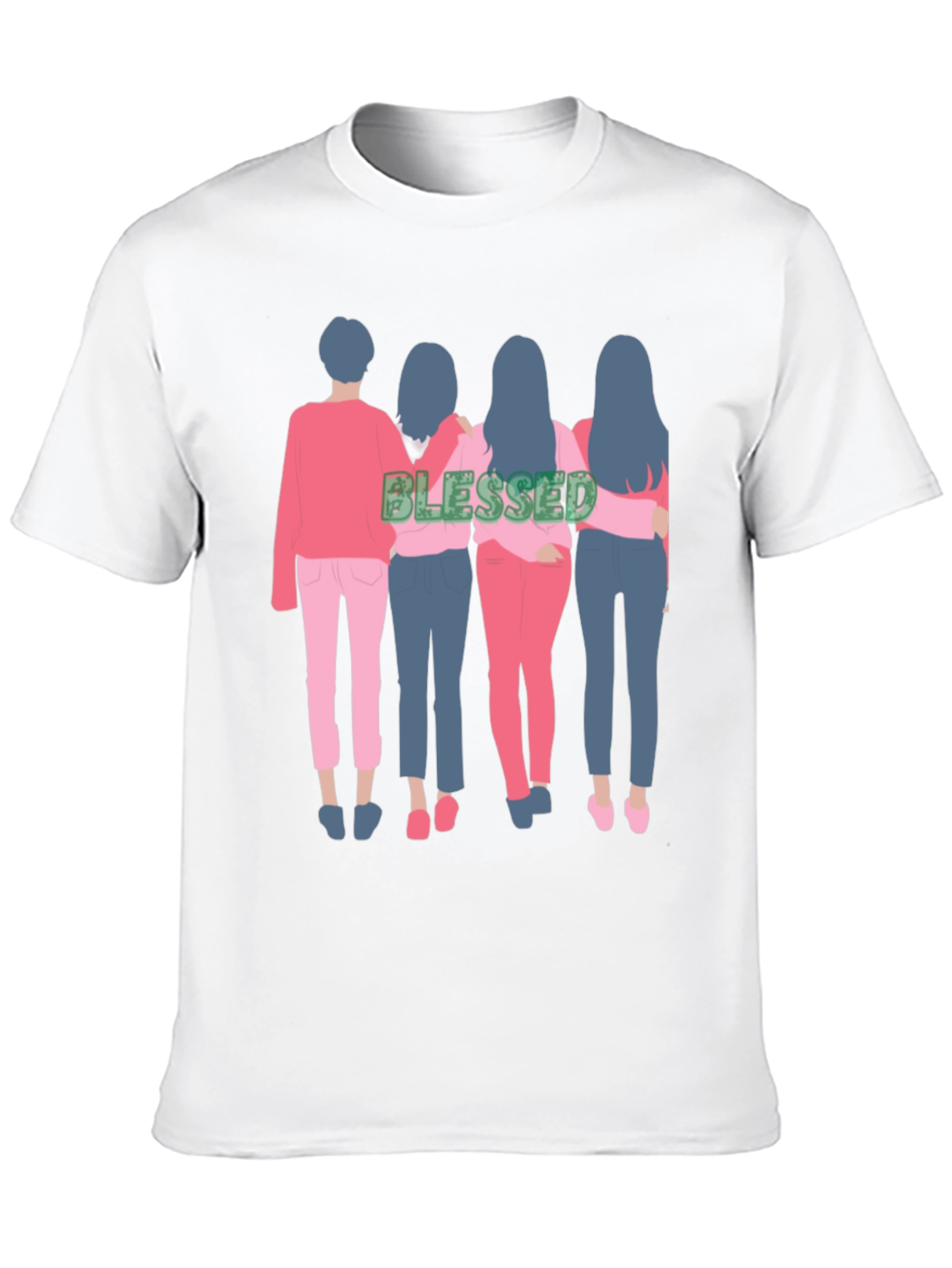 Blessed Friends Graphic T-Shirt