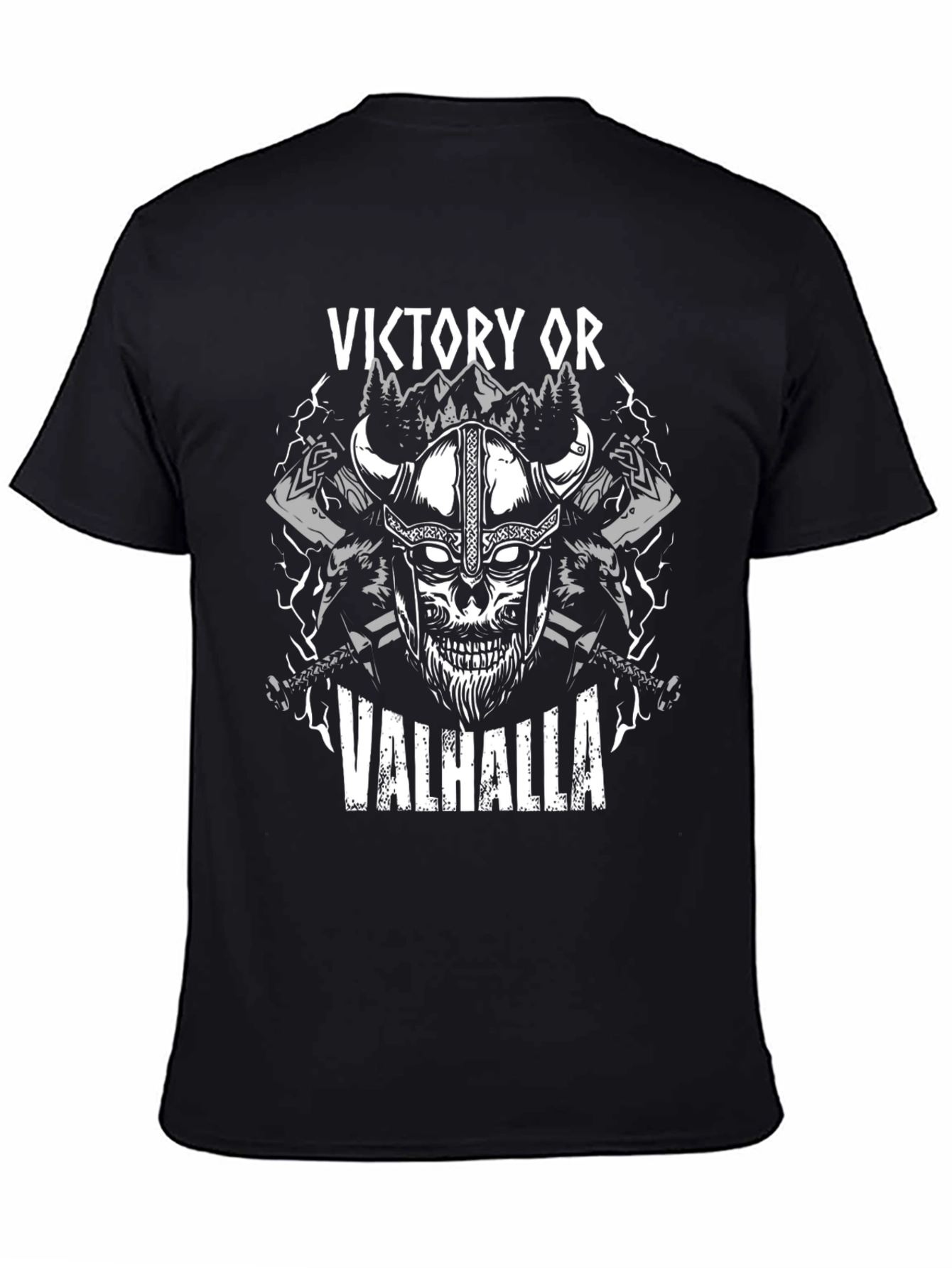 Victory or Valhalla Viking Skull T-Shirt