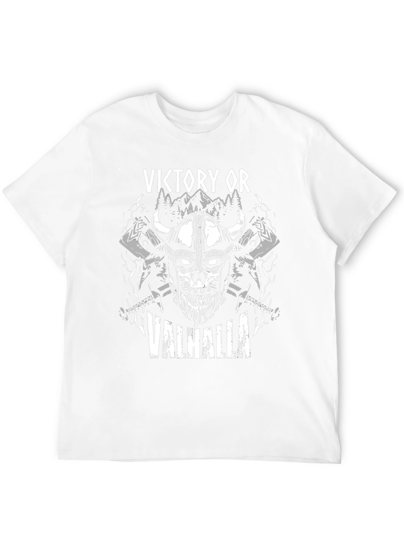Victory or Valhalla Viking Skull T-Shirt