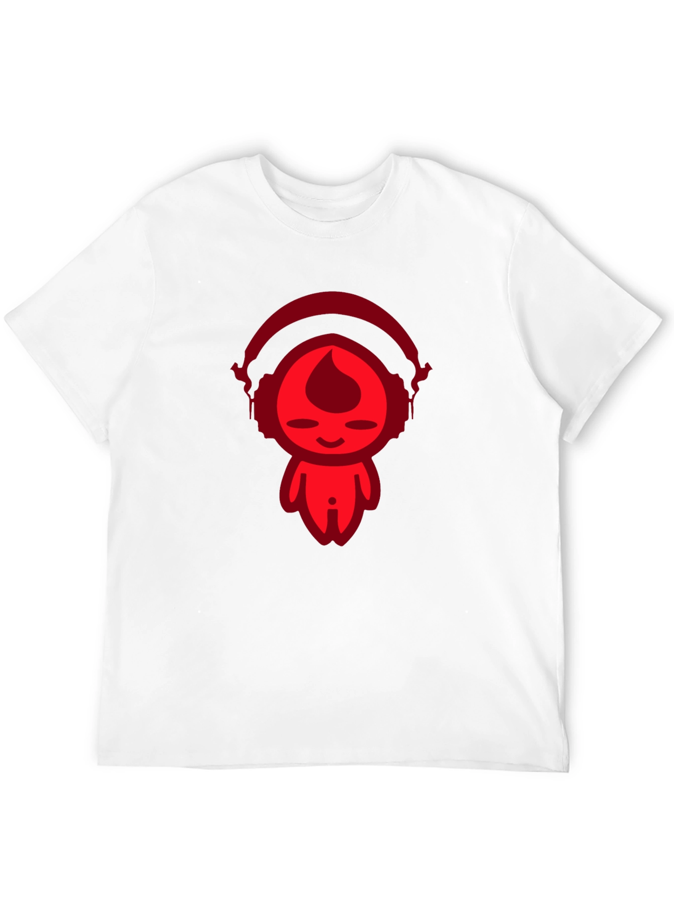 Cool Red Graphic Print Black T-Shirt