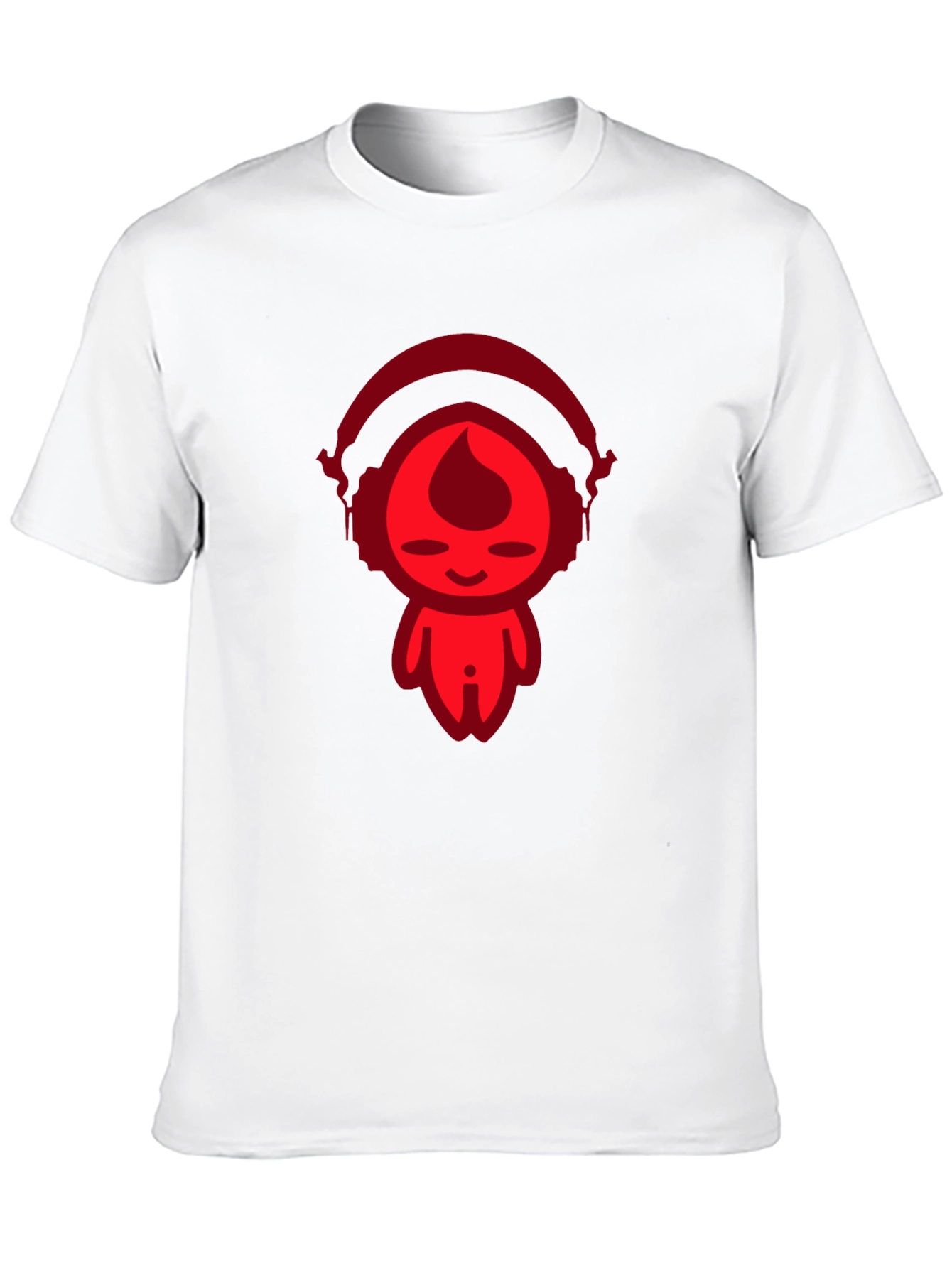Cool Red Graphic Print Black T-Shirt