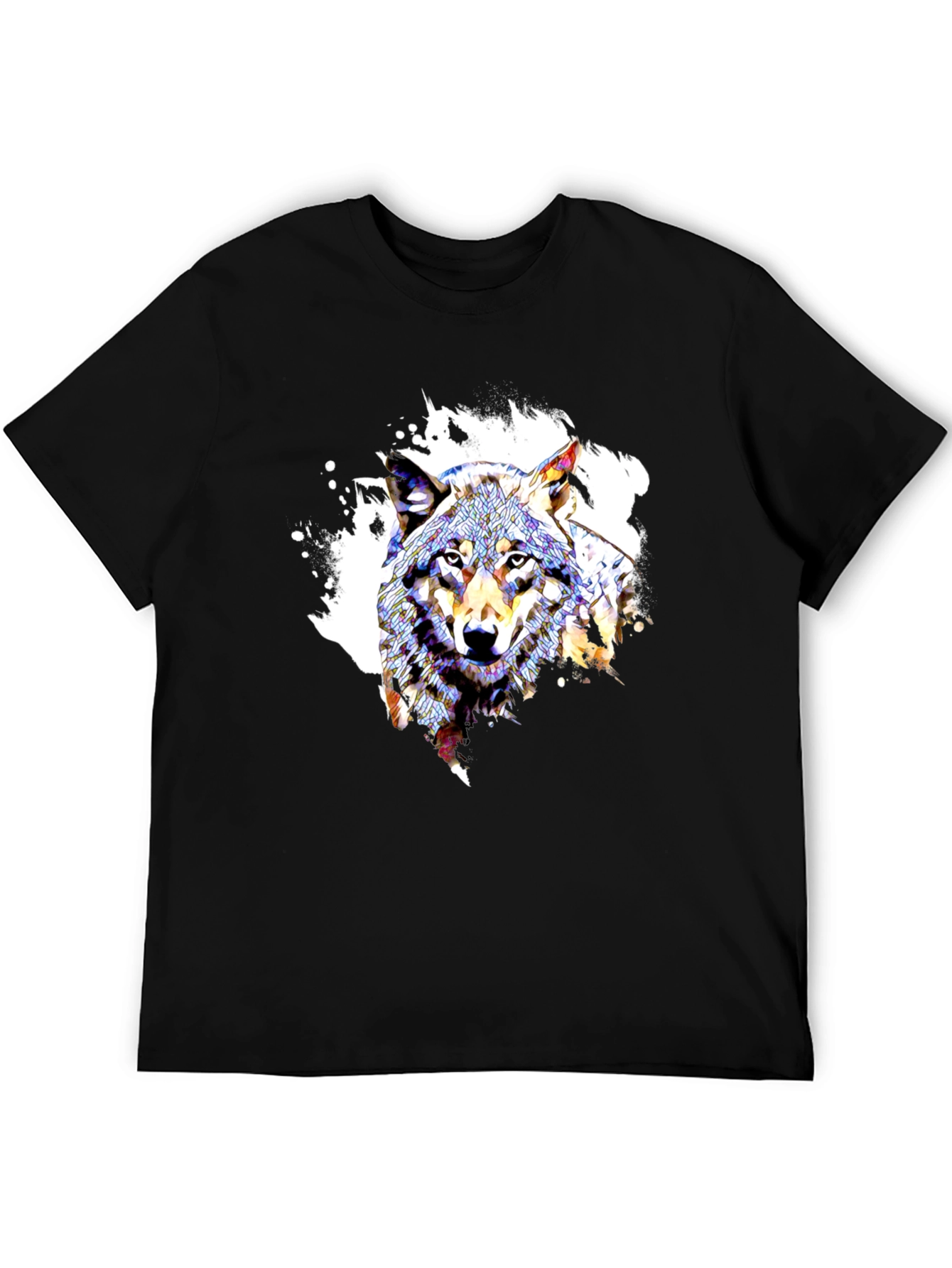 Wolf Graphic Tee - Modern Art Design