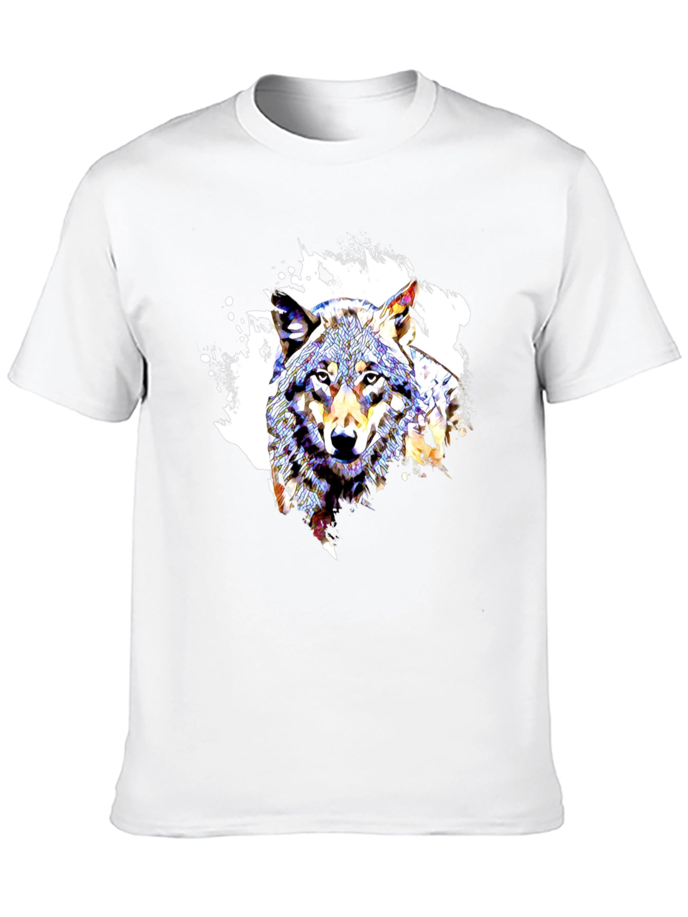 Wolf Graphic Tee - Modern Art Design
