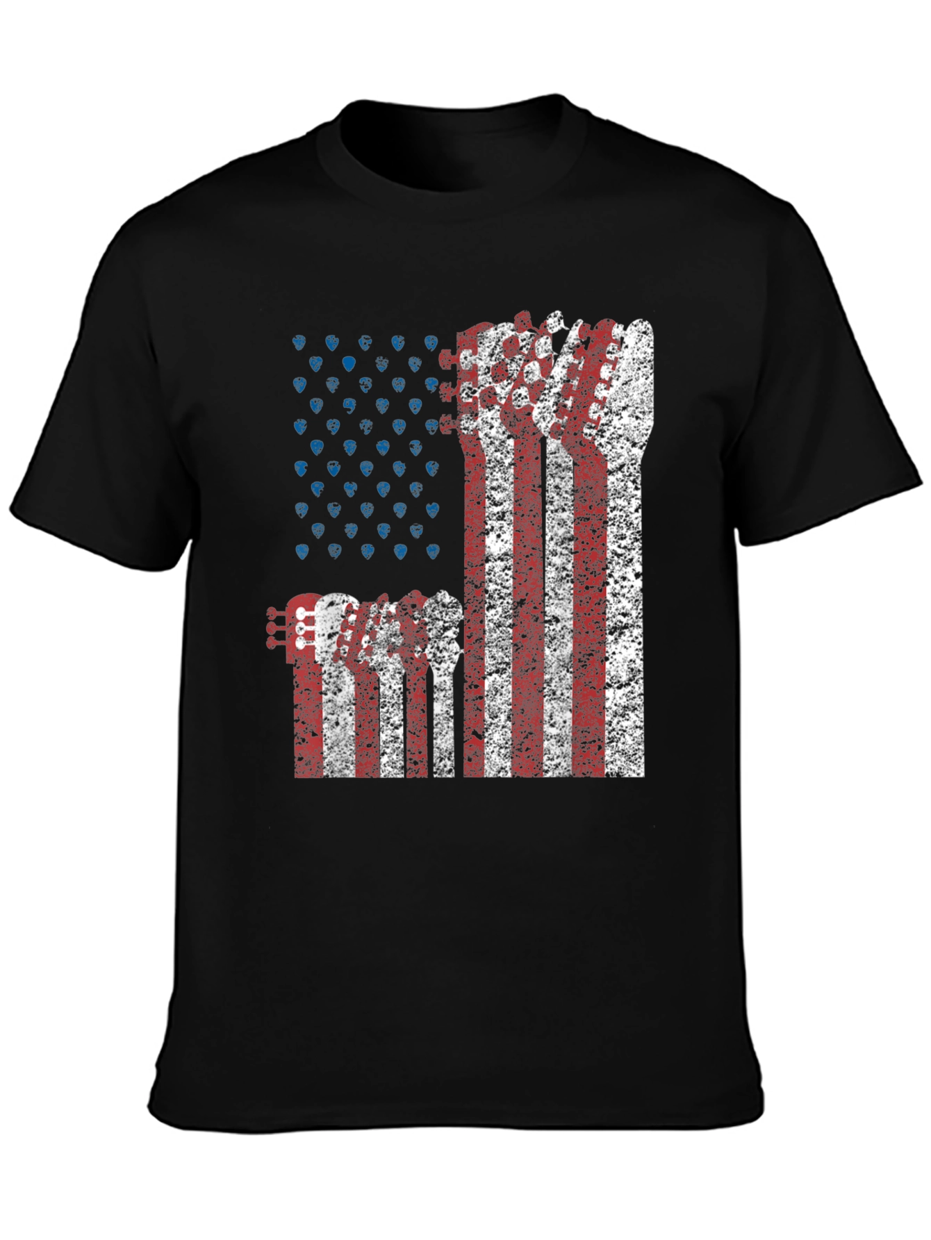 American Flag Guitar T-Shirt