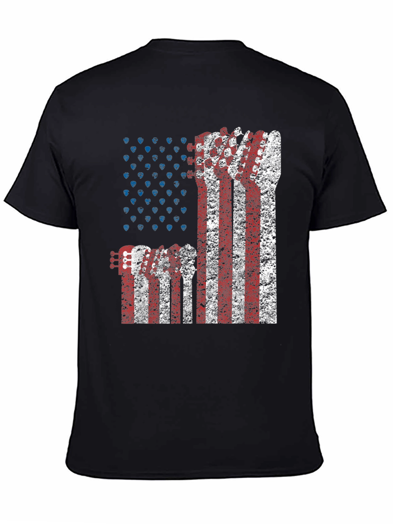 American Flag Guitar T-Shirt