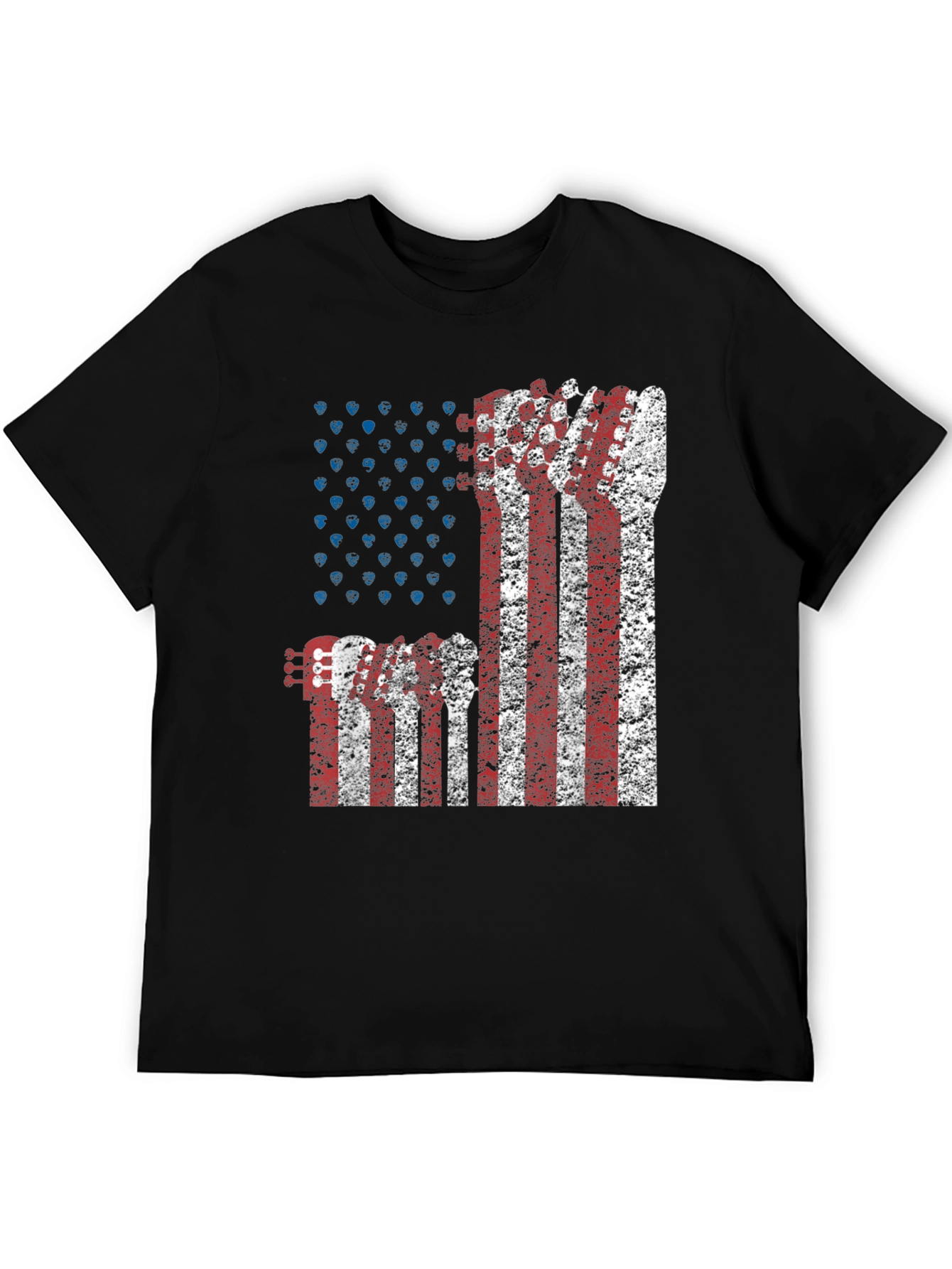 American Flag Guitar T-Shirt